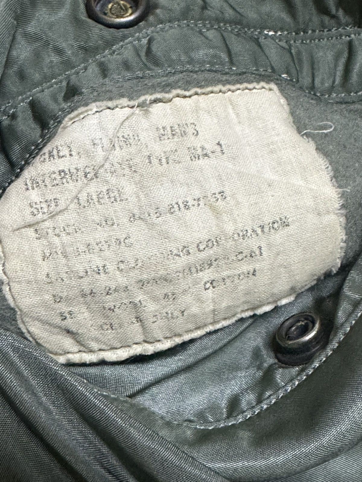 Vintage Vtg 50s MA-1 flight jacket Size US L / EU 52-54 / 3 - 3 Thumbnail