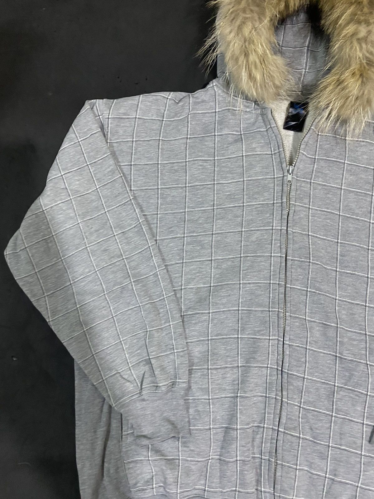 If Six Was Nine Japanese Plaid Archival Furhoodie Goa Styled Size US XXL / EU 58 / 5 - 3 Thumbnail