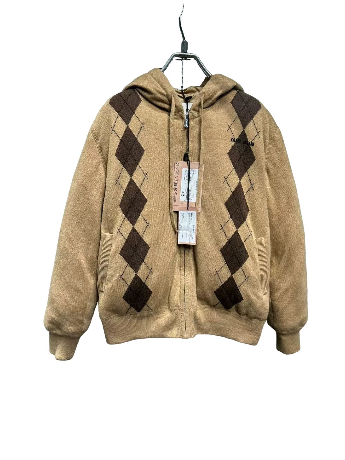 Miu Miu Miu Miu Argyle Knit Down Jacket IT 36 Size XS / US 0-2 / IT 36-38 - 1 Thumbnail