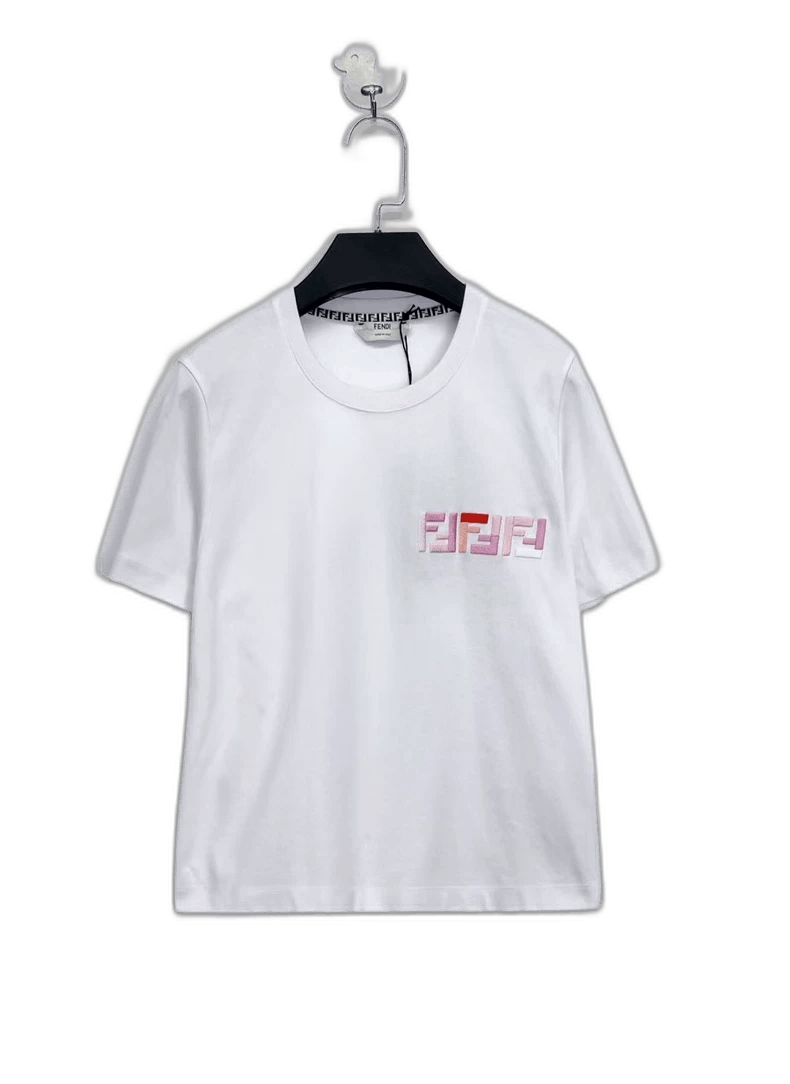 Fendi Fendi White Short Sleeve Embroidered Shirt Size US XS / EU 42 / 0 - 1 Thumbnail