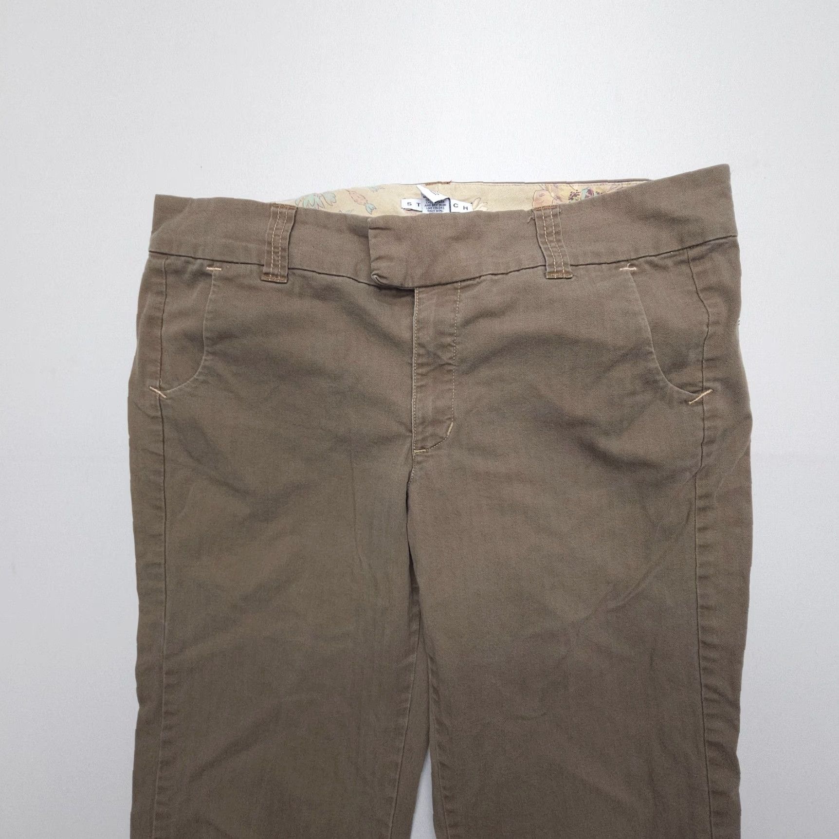Gap VINTAGE Gap Low Rise Bootcut Pants Womens 14 Brown Y2K 2005 Boho Relaxed Stretch Size 36" / US 14 / IT 50 - 3 Thumbnail