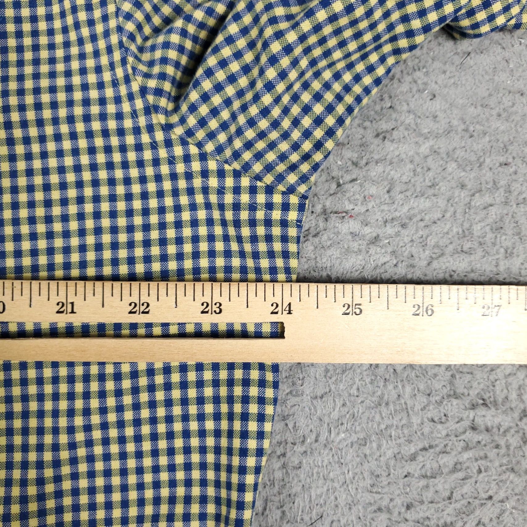 Southern Tide Southern Tide Button-Up Shirt Mens Large Blue Yellow Check Long Sleeve Size US L / EU 52-54 / 3 - 7 Thumbnail