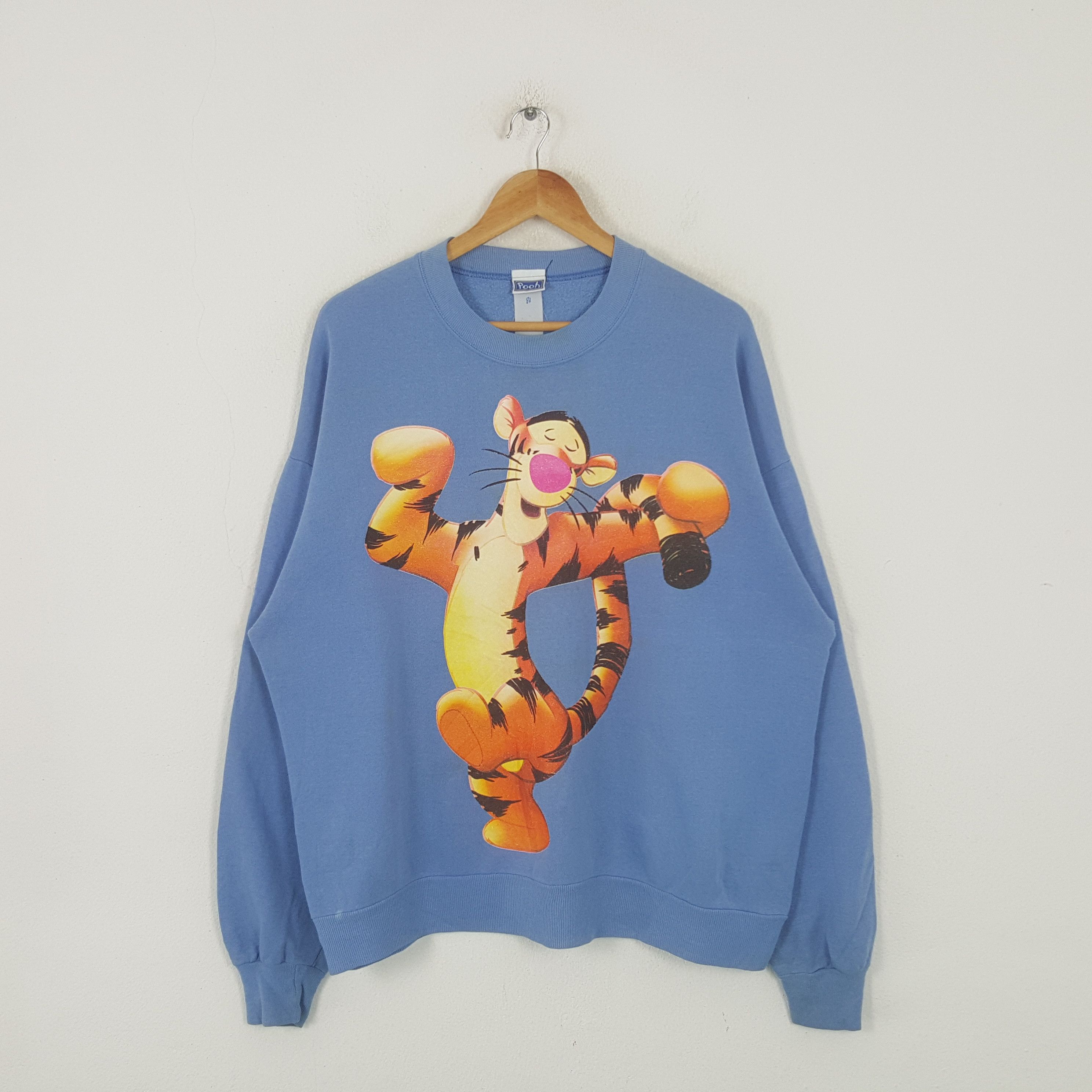 Disney Vintage Tigger Disney Pooh Cartoon Character Sweatshirt RR7 Size US XL / EU 56 / 4 - 1 Thumbnail