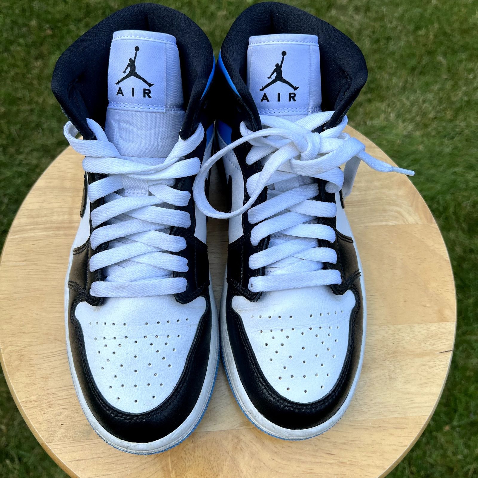 Jordan Brand × Nike Wmns Air Jordan 1 Mid University Blue Women's Shoes - Size 7 Size US 7 / IT 37 - 5 Thumbnail