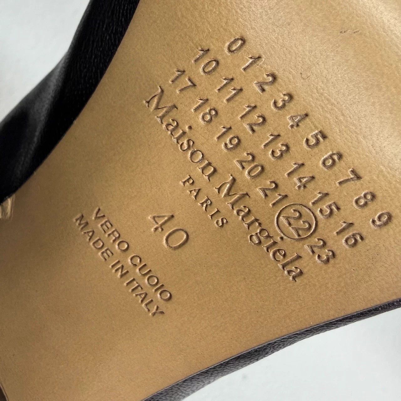 Maison Margiela Maison Margiela Tabi Leather Ankle Strap Heels 8cm Black 40 Size US 10 / IT 40 - 7 Thumbnail