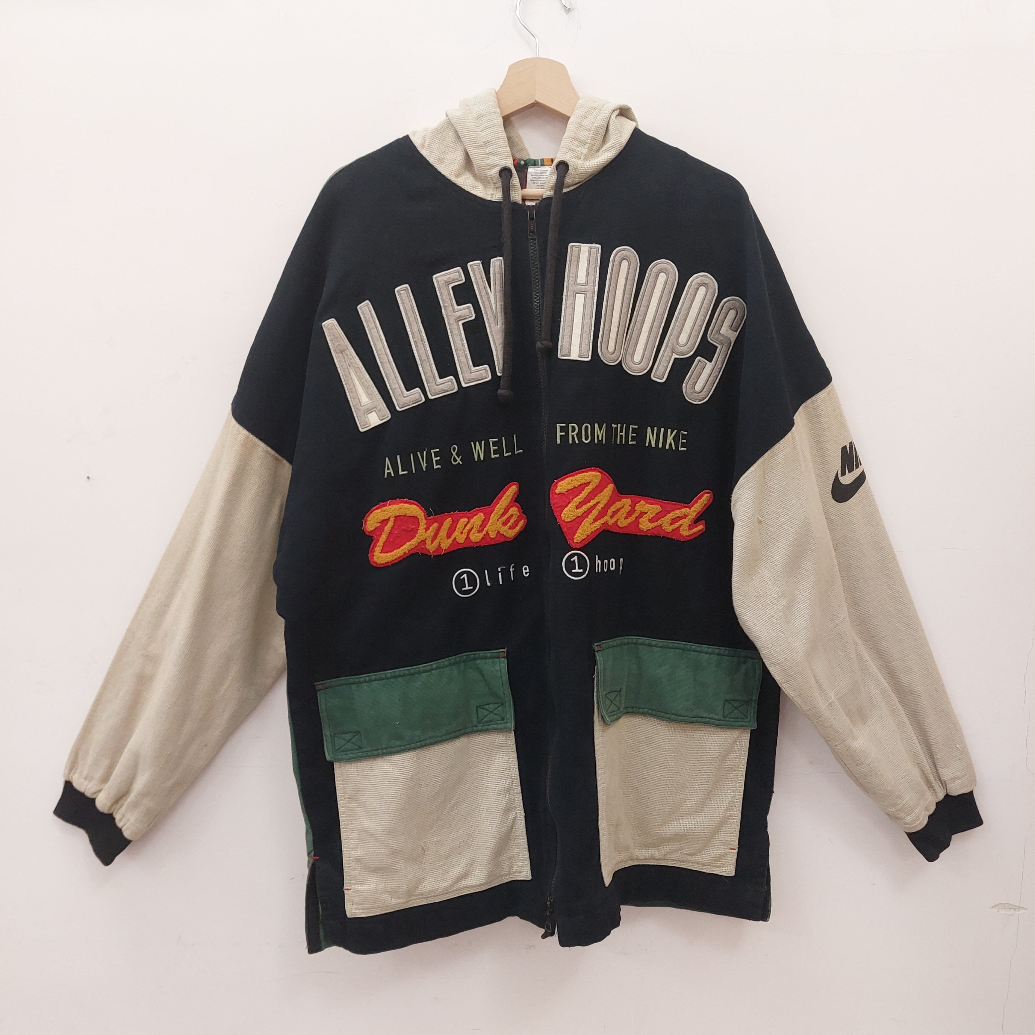 Nike Nike Alley Hoops Dunk Yard vintage 90s set XL jacket hoodie Size US XL / EU 56 / 4 - 4 Thumbnail
