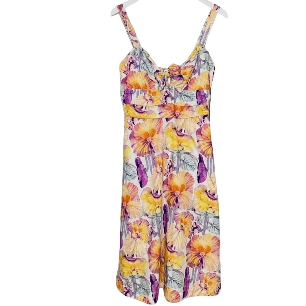 Anthropologie New Anthropologie Cecilia Pettersson Tie-Front Midi Dress Size M / US 6-8 / IT 42-44 - 7 Thumbnail
