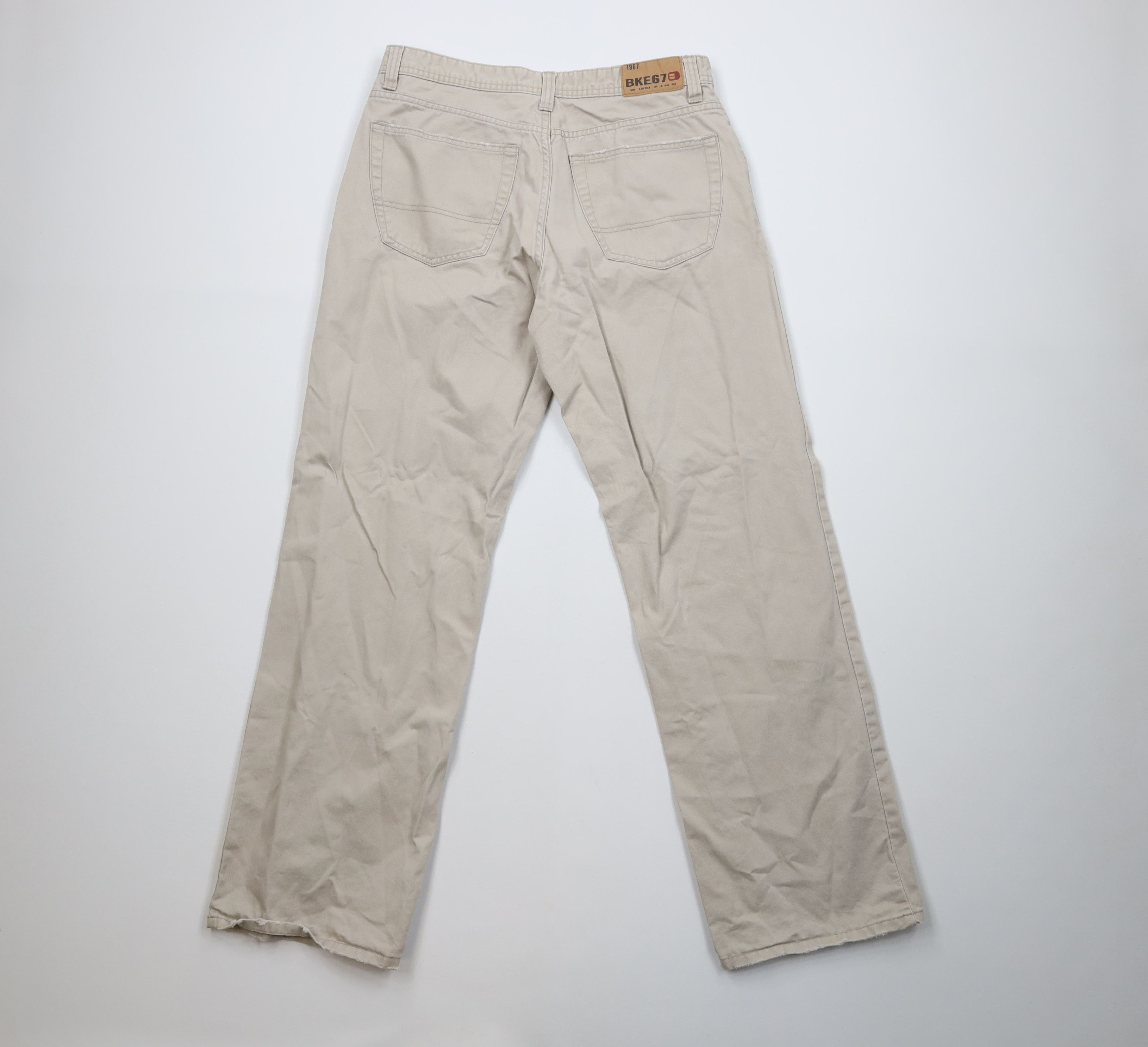Vintage Vintage Y2K Buckle BKE Wide Leg Pants Beige Cotton Size US 32 / EU 48 - 8 Thumbnail