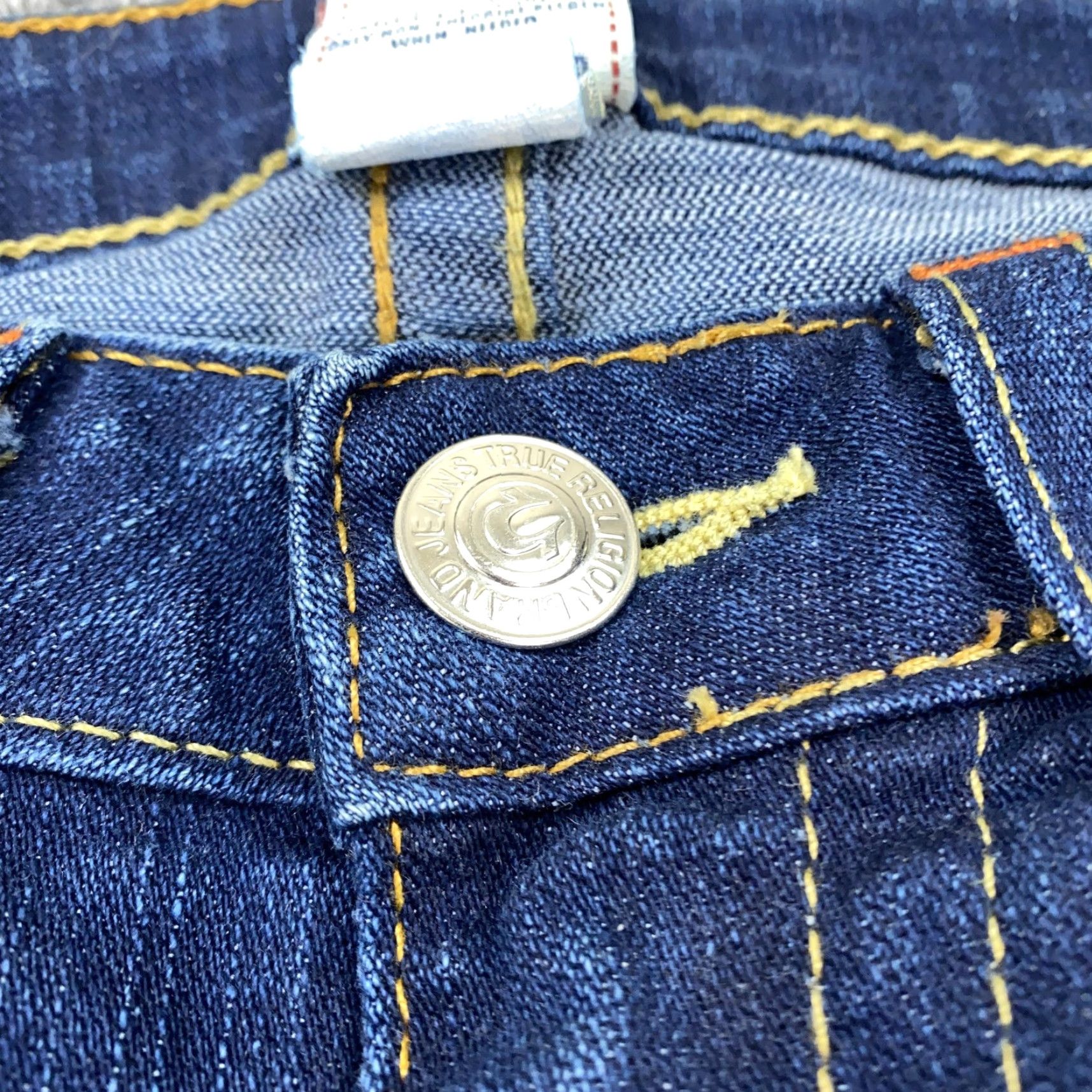 True Religion VINTAGE True Religion Jeans Mens 31 Denim Straight Leg Bootcut Distressed USA 99% Cotton Size US 31 - 4 Thumbnail