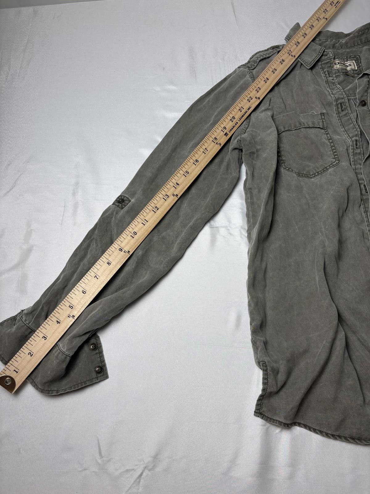 Express Express olive green button up Size S / US 4 / IT 40 - 5 Thumbnail