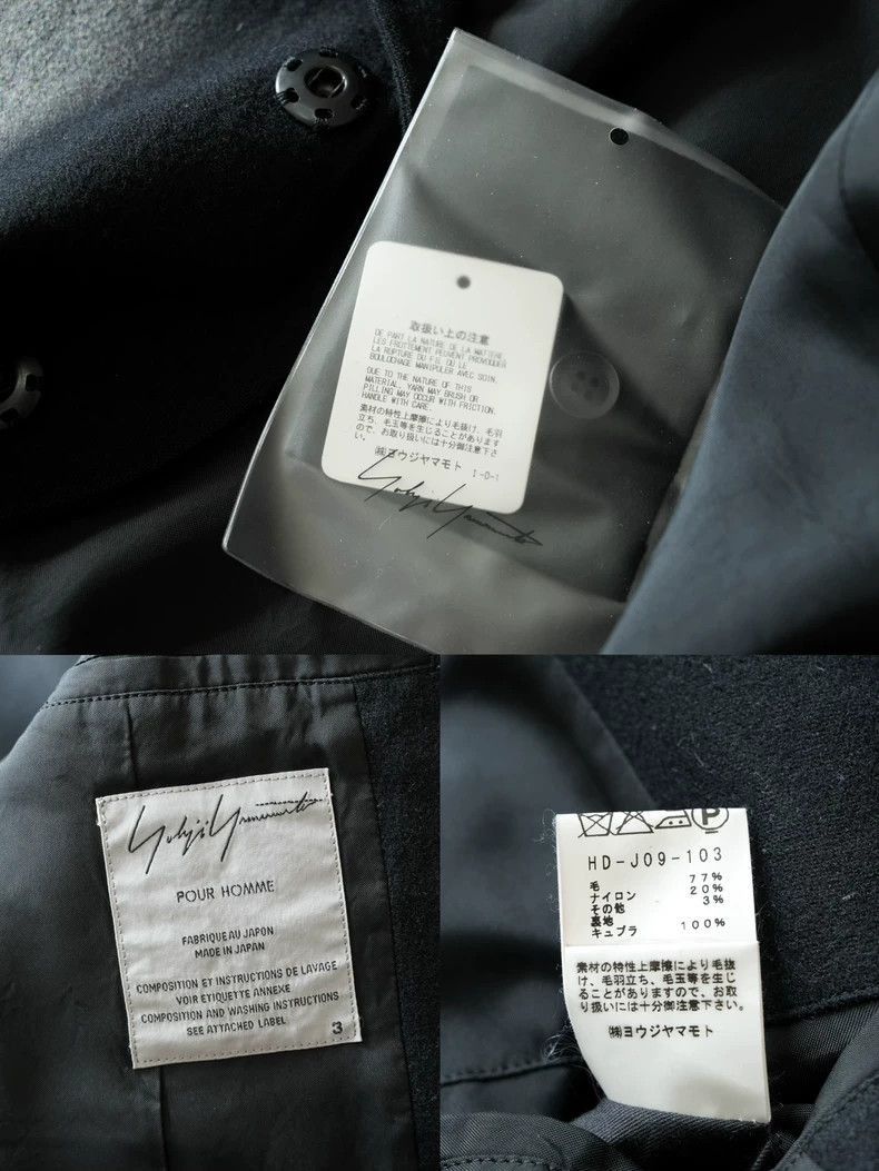 Yohji Yamamoto Yohji Yamamoto Yohji Yamamoto Button-Up Mixed Fabric Jacke Size US L / EU 52-54 / 3 - 6 Thumbnail