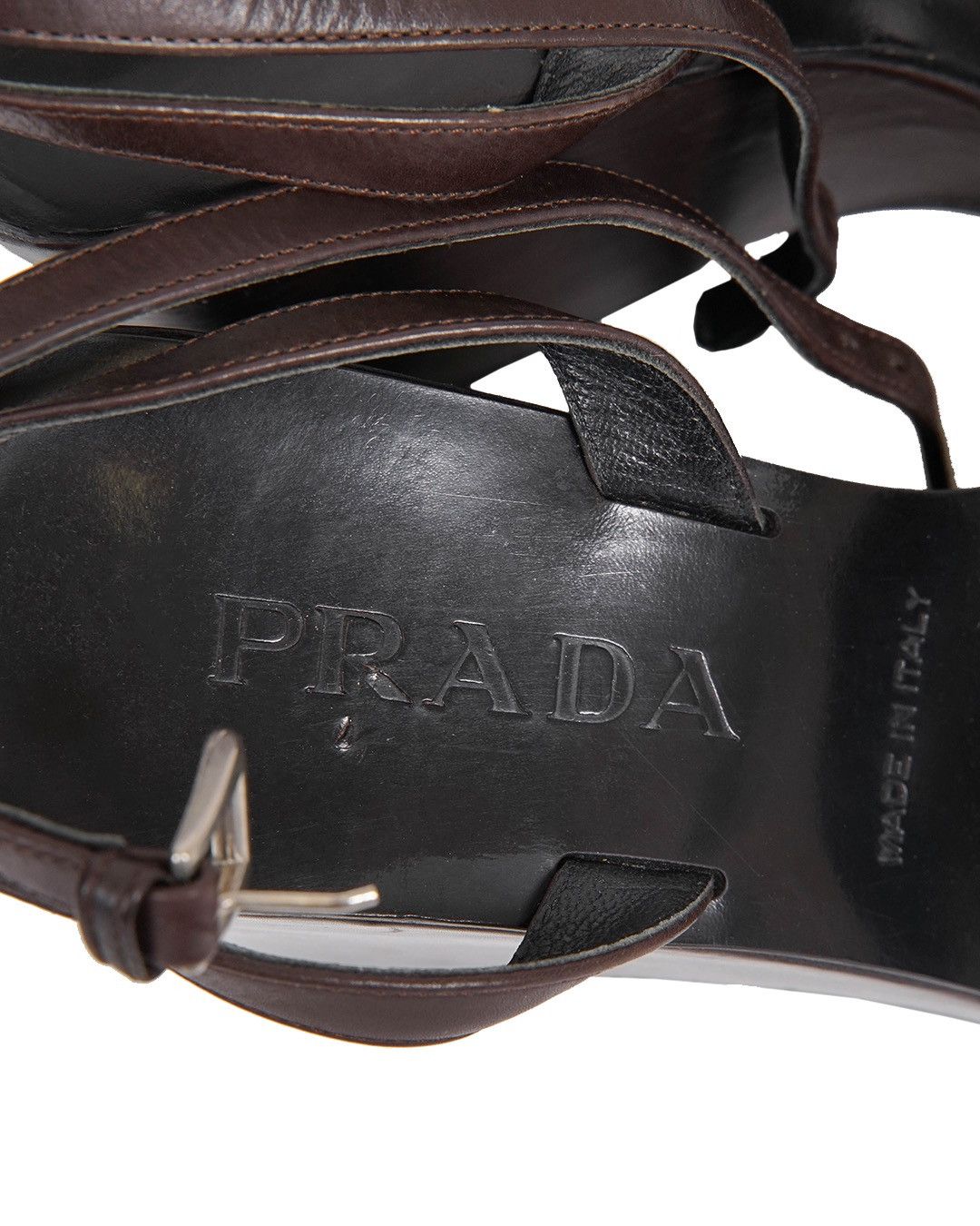 Prada Prada 1999 High Platform Sandals in Brown Size US 9 / IT 39 - 6 Thumbnail