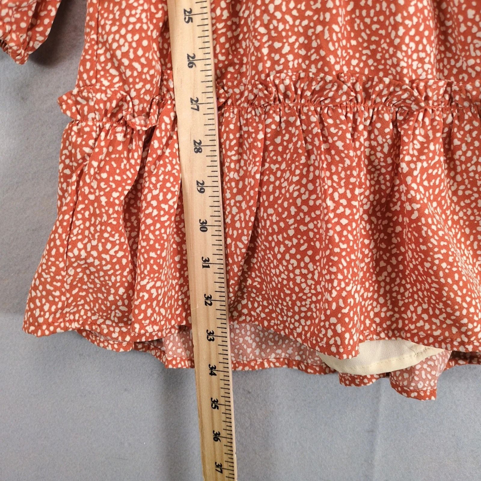 Other Pinch Phoenix Spotted Tiered Puff Slv Dress S Elastic Waist Size S / US 4 / IT 40 - 9 Thumbnail
