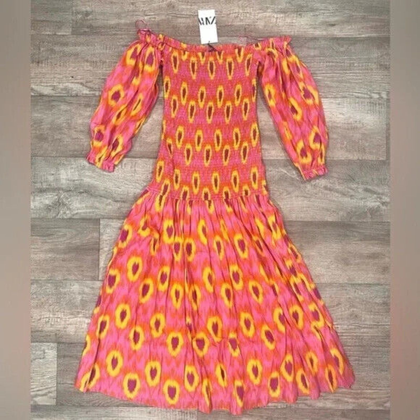 Zara ZARA BLOGGER FAVE!!! Long Dress with Balloon Sleeves NWT Size M / US 6-8 / IT 42-44 - 24 Thumbnail