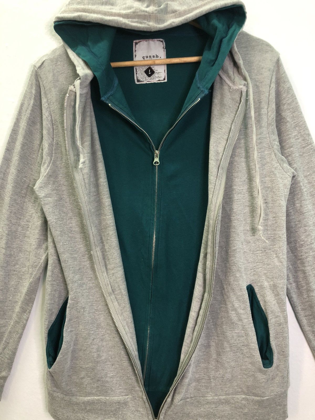 Japanese Brand × Vintage Quash Double Layer Hoodie Zip Up Size US XS / EU 42 / 0 - 7 Thumbnail