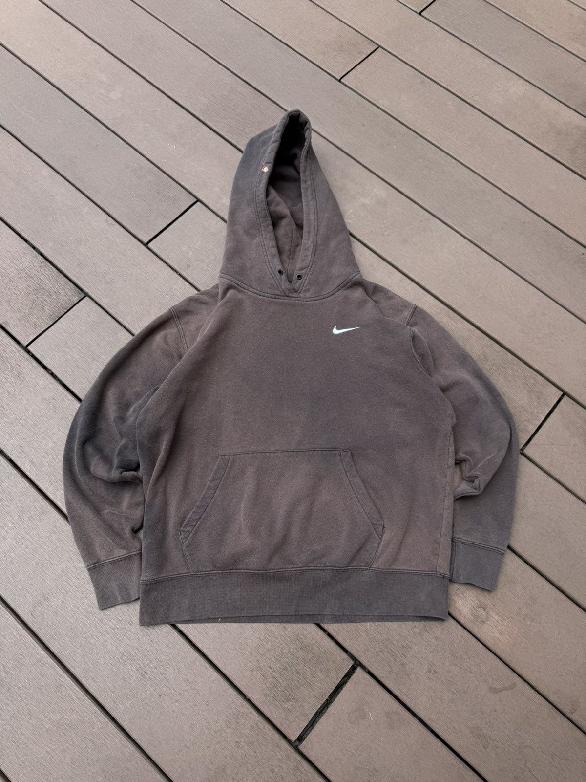 Nike brown small swoosh nike boxing hoodie Size US M / EU 48-50 / 2 - 1 Thumbnail