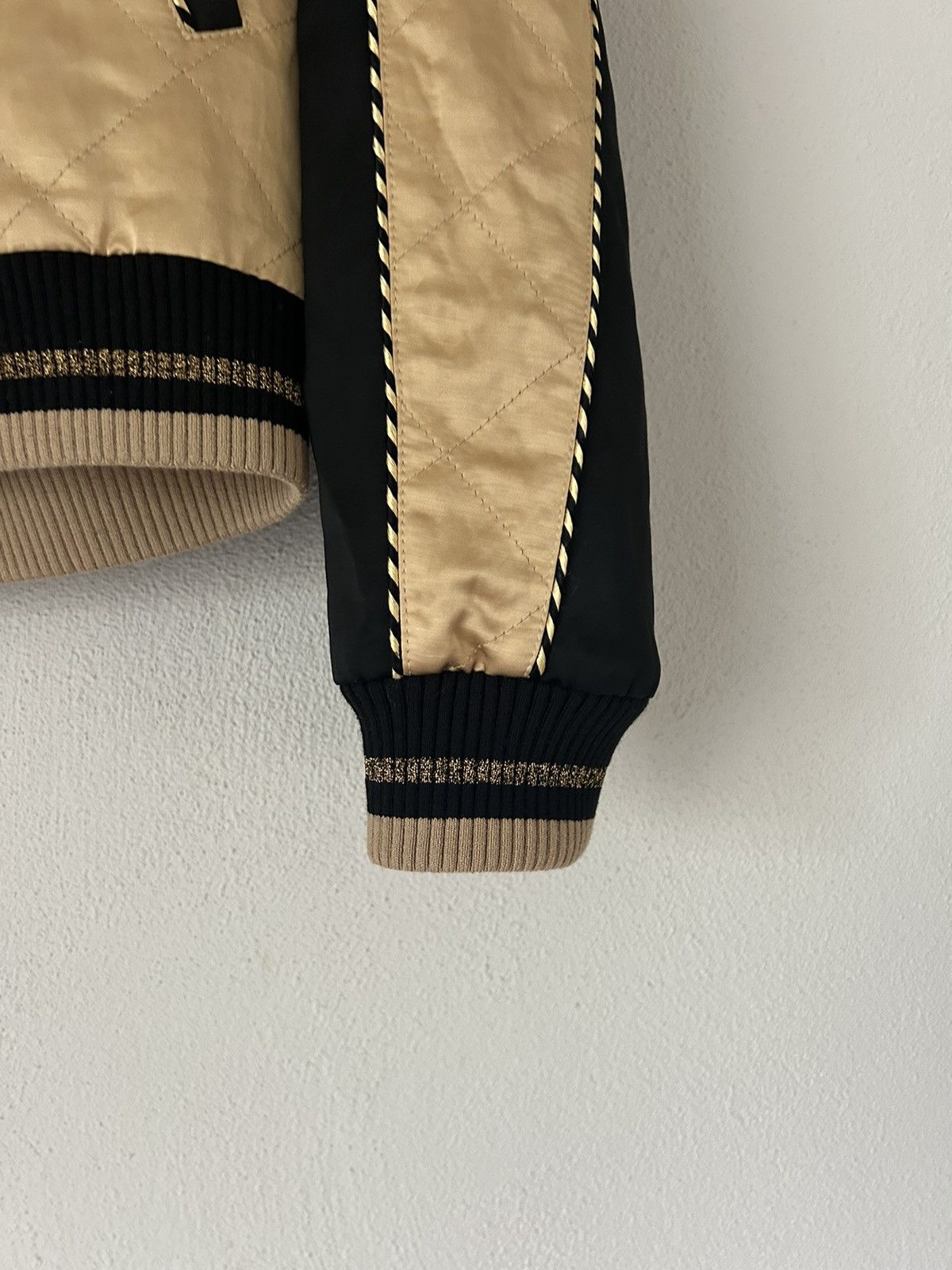 Saint Laurent Paris Gold Satin Teddy Bomber Jacket Size US M / EU 48-50 / 2 - 8 Thumbnail