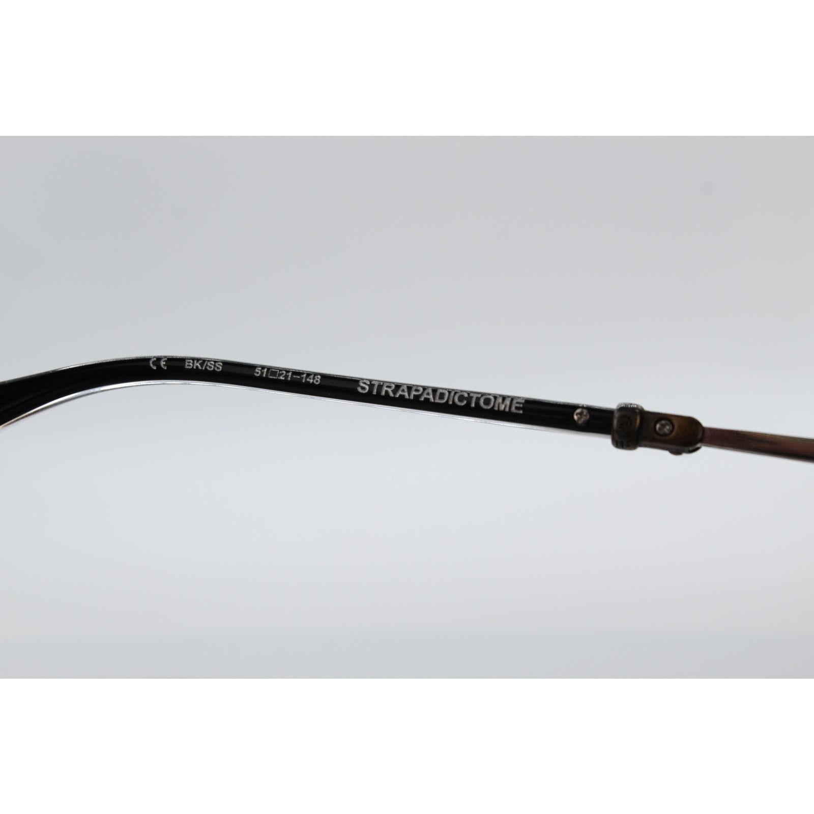 Chrome Hearts Chrome Hearts STRAPADICTOME BK/SS Eyeglasses Black 51-21-148 Size ONE SIZE - 6 Thumbnail