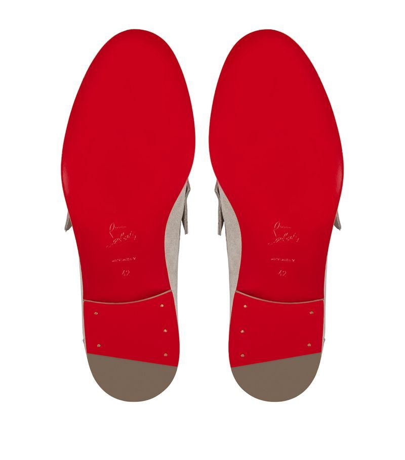 Christian Louboutin o1s1wg110924 Penny No Back Flat in Grey Size US 12 / EU 45 - 4 Thumbnail