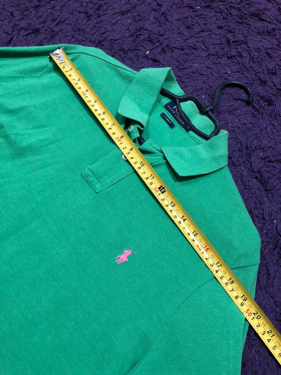 Polo Ralph Lauren Green Custom Fit Long Sleeve Polo Ralph Lauren Size US XL / EU 56 / 4 - 5 Thumbnail