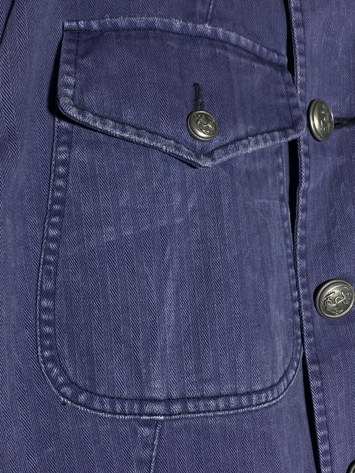 RRL Ralph Lauren RRL Double R Ralph Lauren Vintage Denim Jacket Officer Vibe Size S / US 4 / IT 40 - 9 Thumbnail