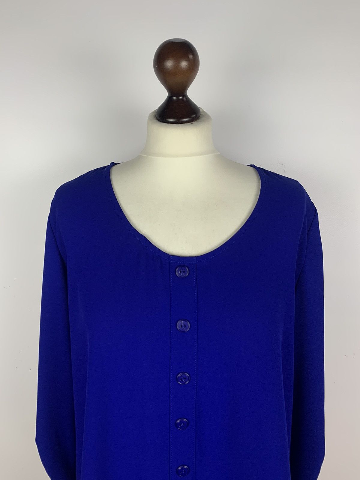 Joseph Ribkoff Joseph Ribkoff Buttons Blouse Shirt Women’s Size 10 Blue Size L / US 10 / IT 46 - 2 Thumbnail