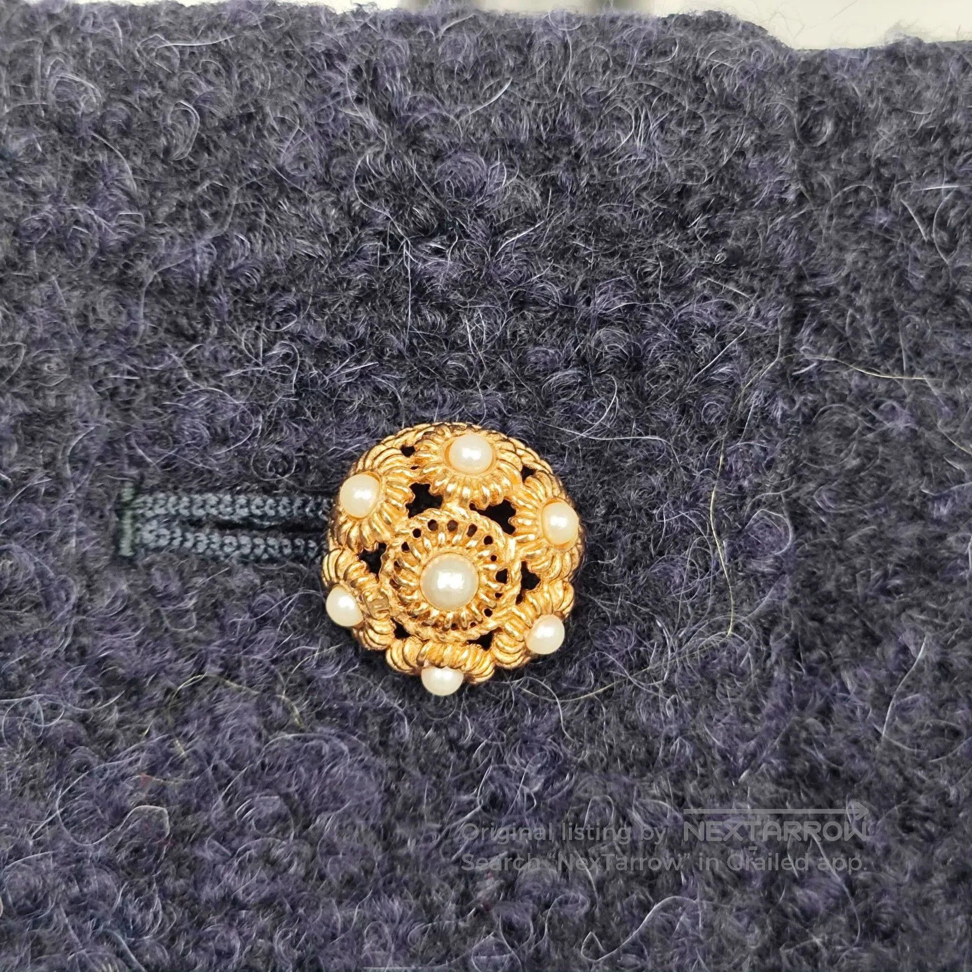 Chanel Chanel Salzburg Black Wool Skirt Size 34. Size 33" - 3 Thumbnail