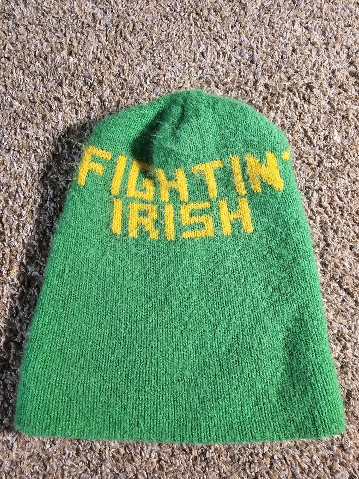 NBDN Nobrandedon Notre Dame Fightin' Irish Green Beanie Cap Hat Size ONE SIZE - 1 Thumbnail