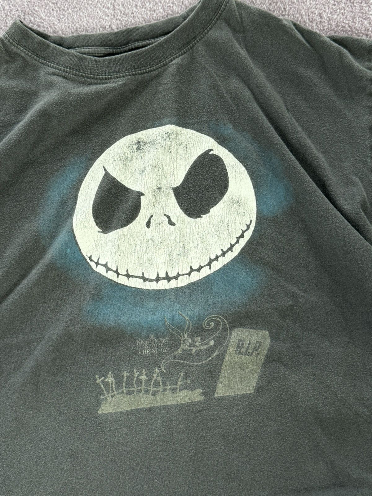 Disney Vintage The Nightmare Before Christmas T Shirt Black Size US XL / EU 56 / 4 - 6 Thumbnail
