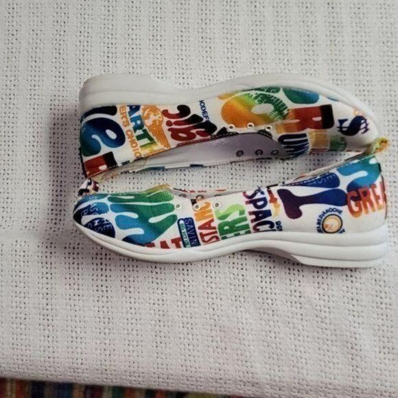 Designer CA Collection Carrina Mod Colorful Graphics Sz. 8.5 Slip-on Size US 8.5 / IT 38.5 - 4 Thumbnail