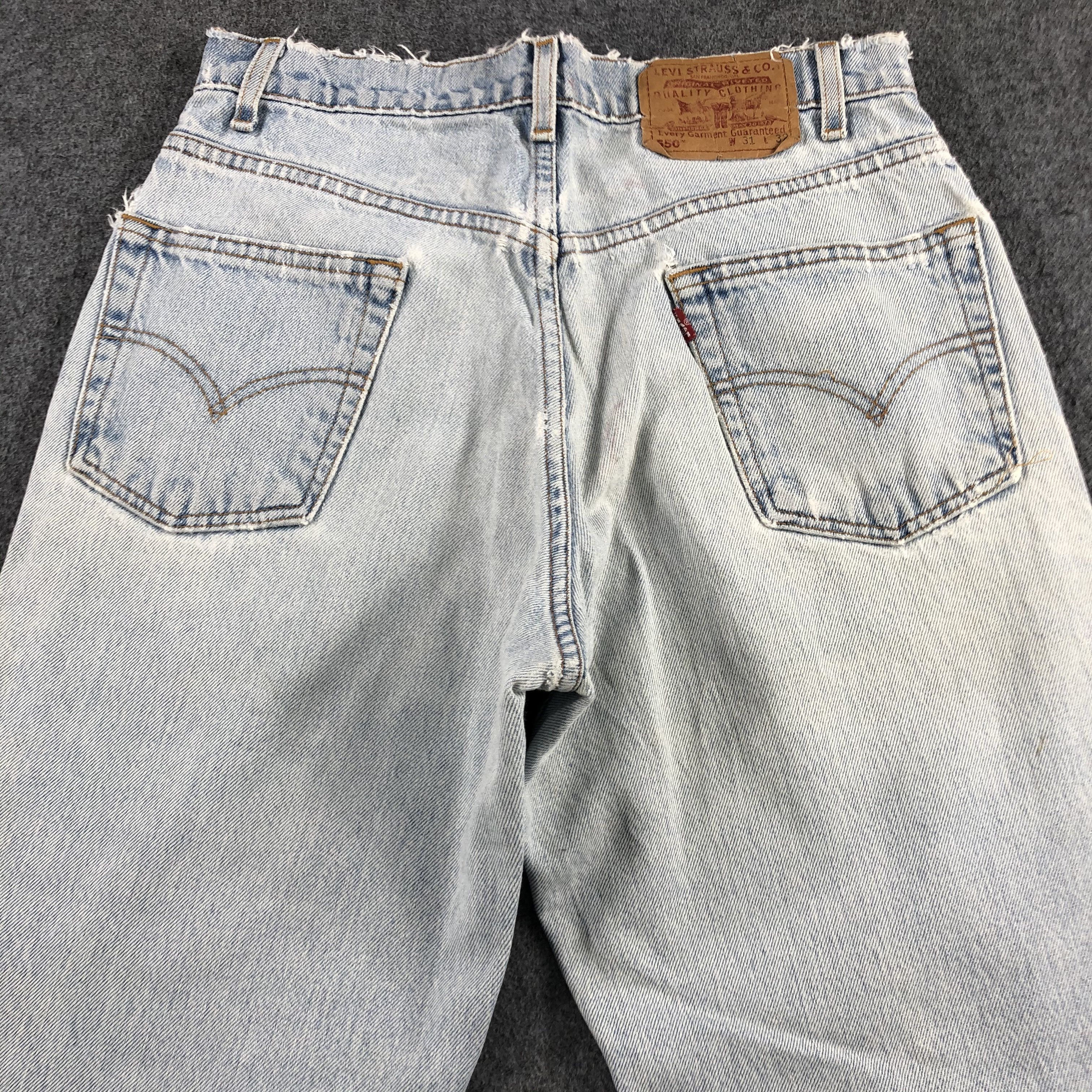 Levi's Vintage 90s Light Wash Levis 550 Jeans-J1658 Size US 30 / EU 46 - 4 Thumbnail