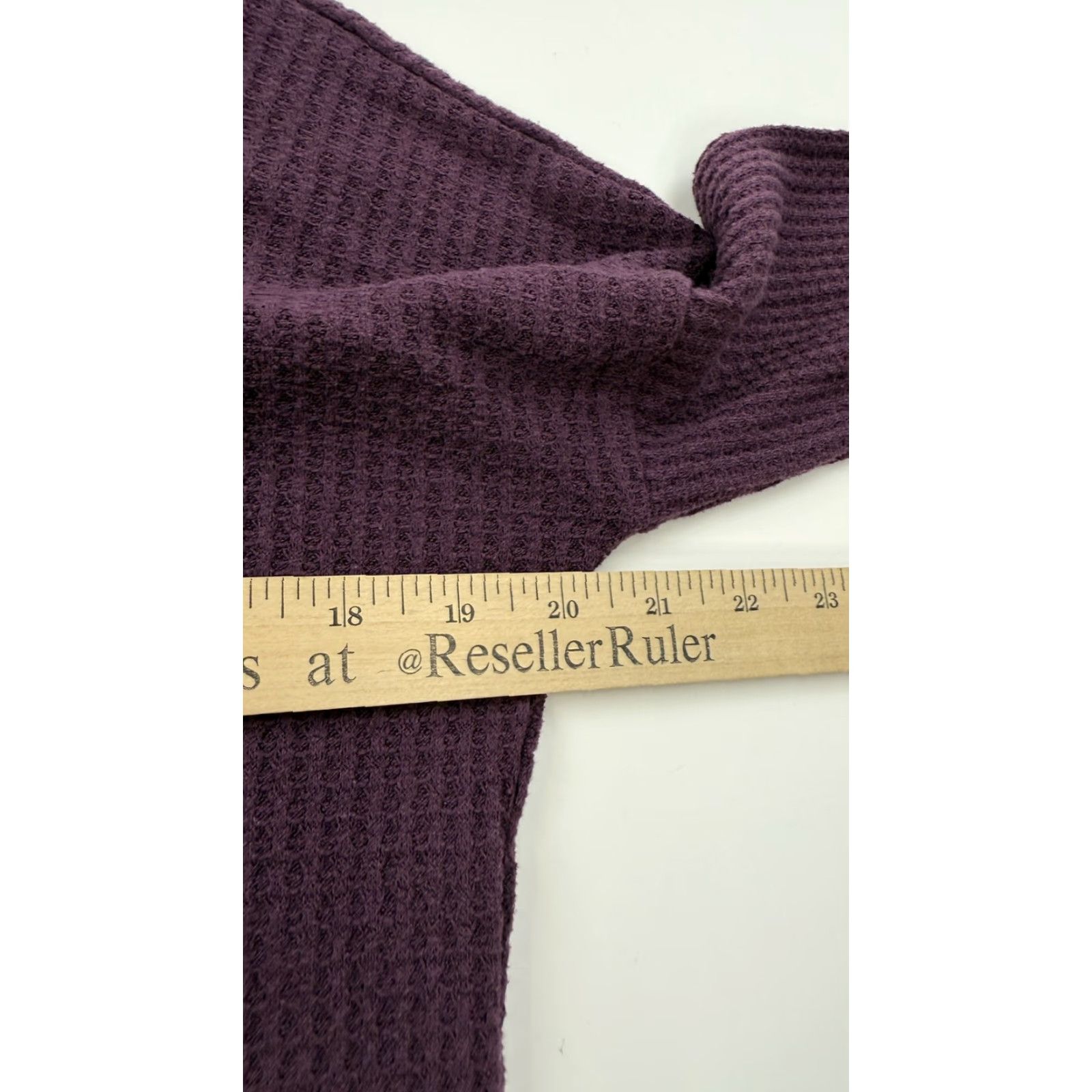 Vintage Paper Crane Shirt Womens Small Purple Waffle Knit Hooded Pullover Soft Lounge Size S / US 4 / IT 40 - 7 Thumbnail