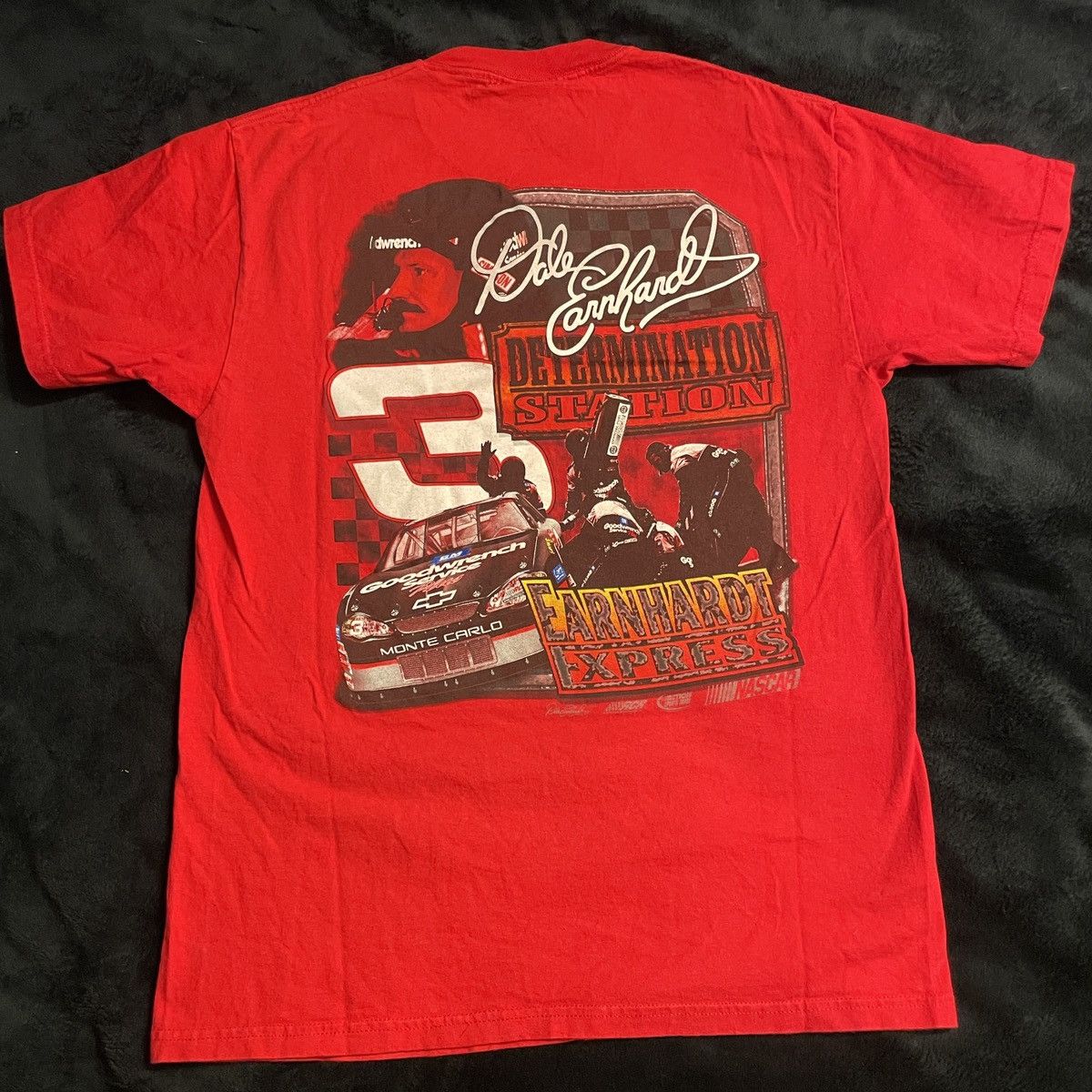 Chase Authentics Dale Earnhardt #3 Determination Station Vintage T Shirt Size US M / EU 48-50 / 2 - 3 Thumbnail