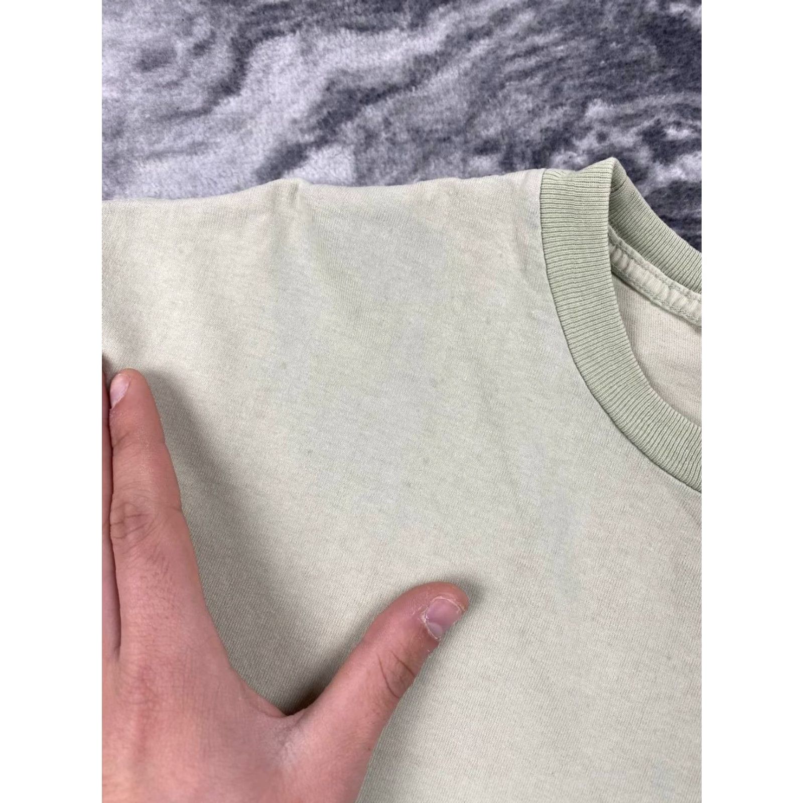 Logo 7 VINTAGE Stussy T-Shirt Men Size M Green Logo Short Sleeve Crew Neck United States Made USA Stickman Lombok Big Logo Size US M / EU 48-50 / 2 - 7 Thumbnail
