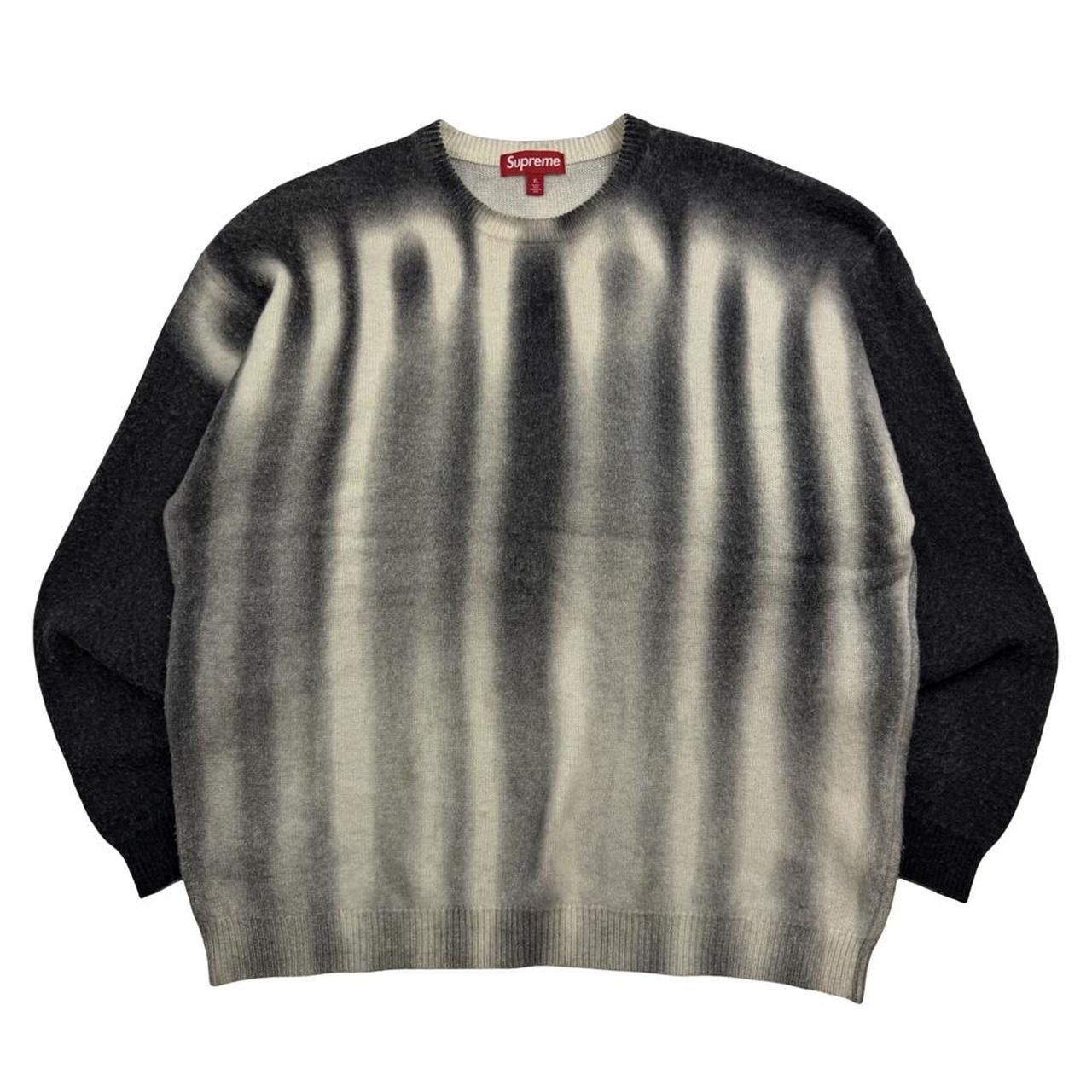 Supreme Supreme Blurred Logo Knit Sweater Black - Extra Large Size US XL / EU 56 / 4 - 1 Thumbnail