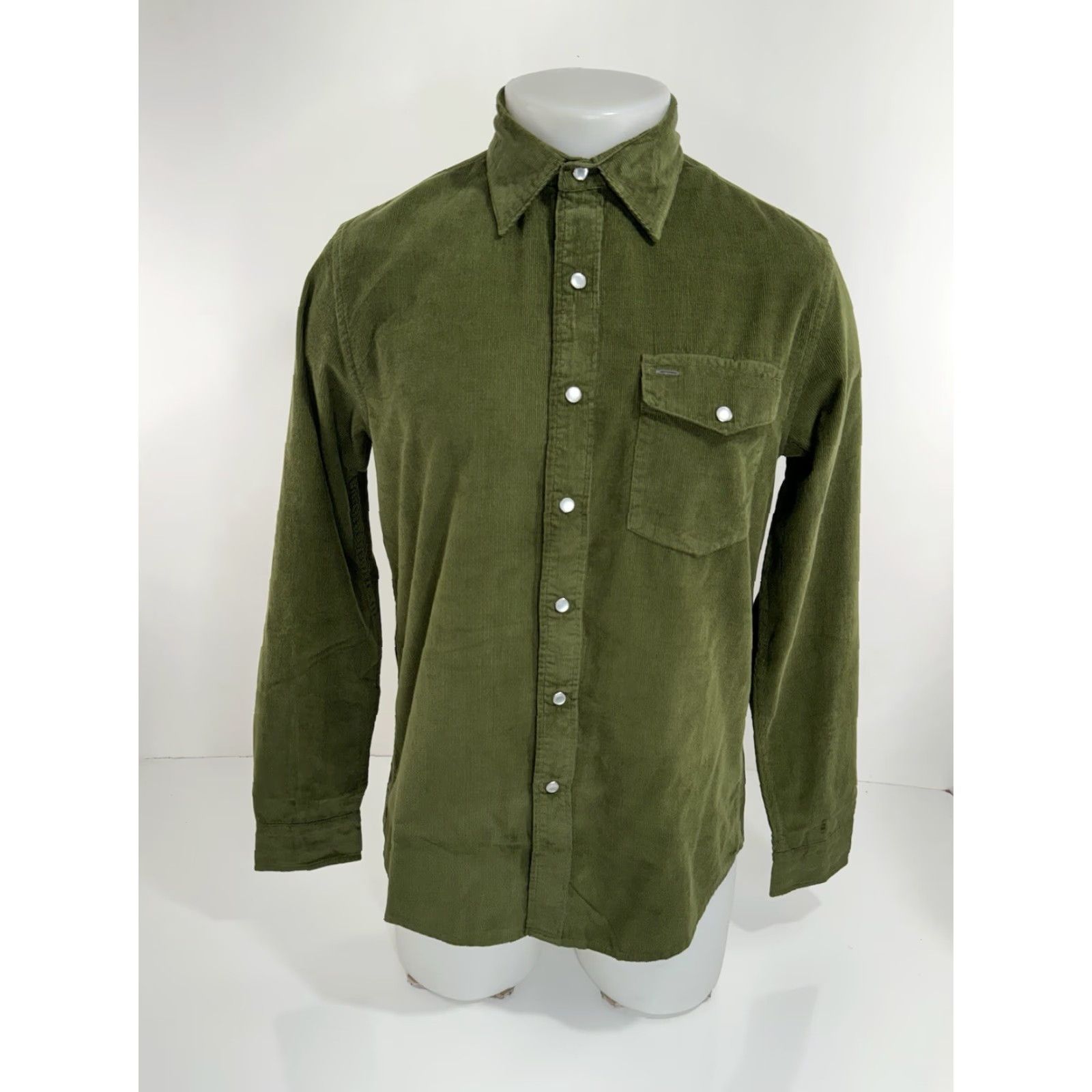 Vintage Criquet Austin - NEW w TAG - Corduroy Pearl Snap Western Mens S Shirt GreenVintage Western Shirt Mens S Corduroy Pearl Snap Criquet Austin Size US S / EU 44-46 / 1 - 2 Thumbnail