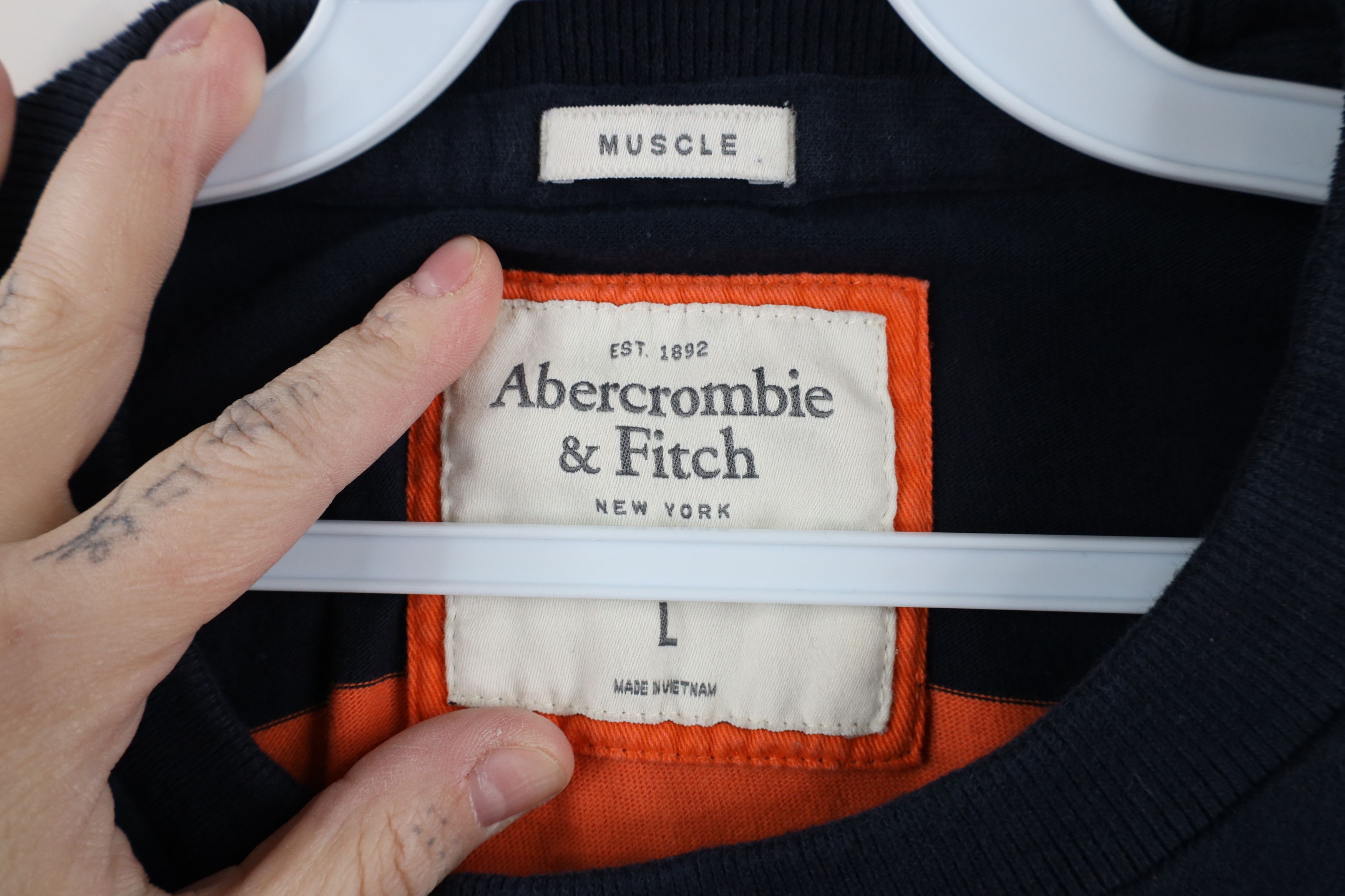 Abercrombie & Fitch × Vintage Vintage Abercrombie & Fitch Long Sleeve T-Shirt Cotton Size US L / EU 52-54 / 3 - 8 Thumbnail