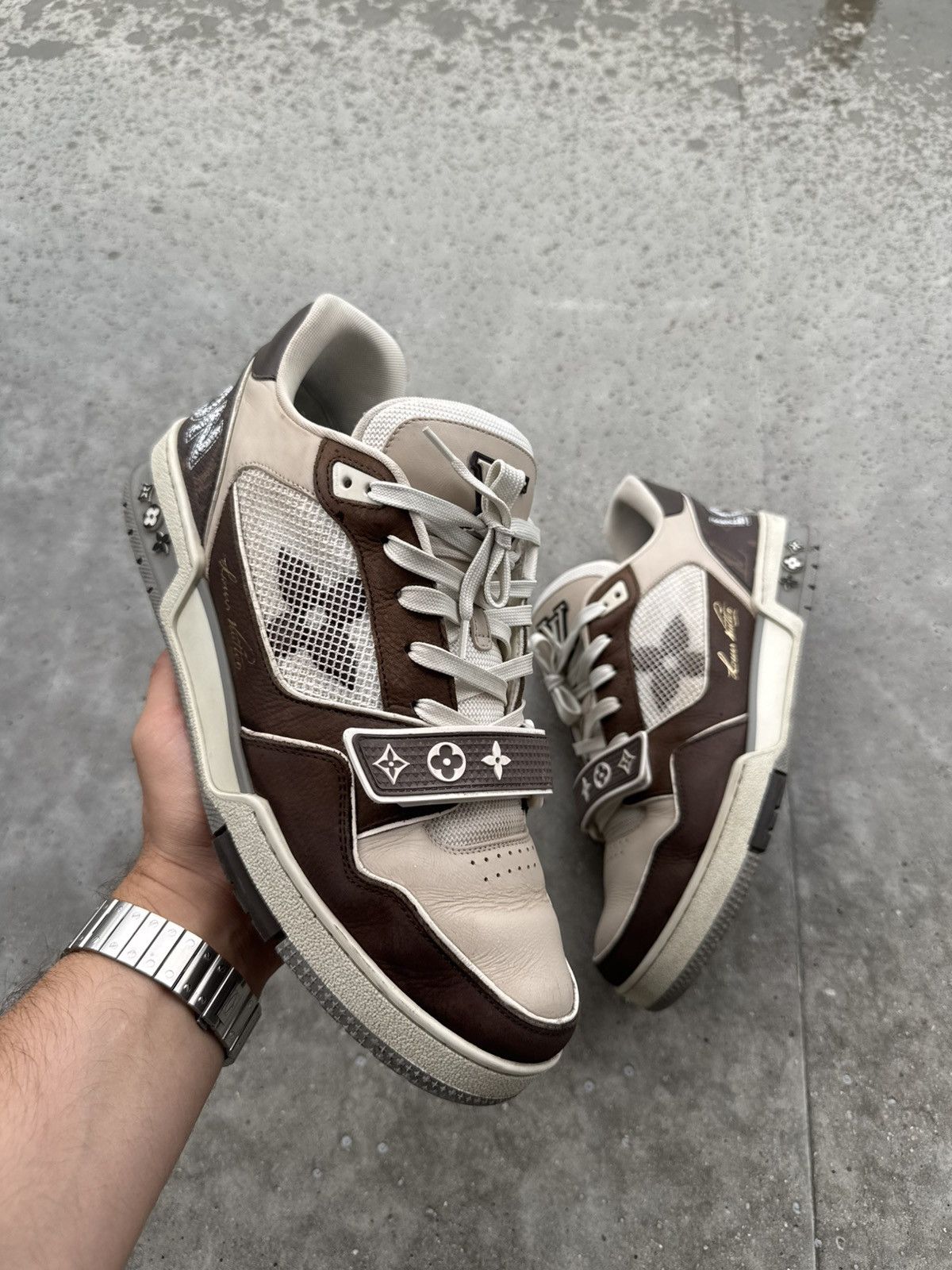Louis Vuitton LV Louis Vuitton Designer Luxury rare Trainers SNEAKERS Size US 10 / EU 43 - 3 Thumbnail