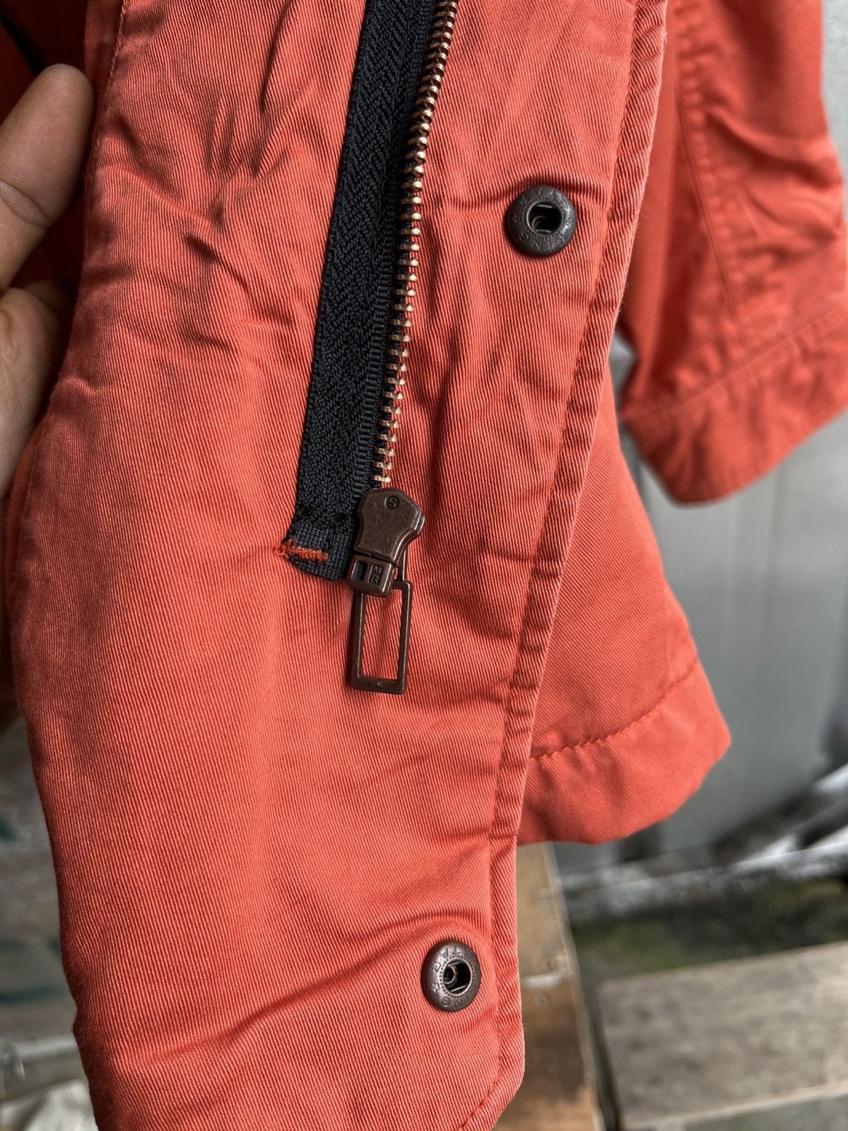 Japanese Brand Hum parka jacket m65 style orange Size US L / EU 52-54 / 3 - 9 Thumbnail