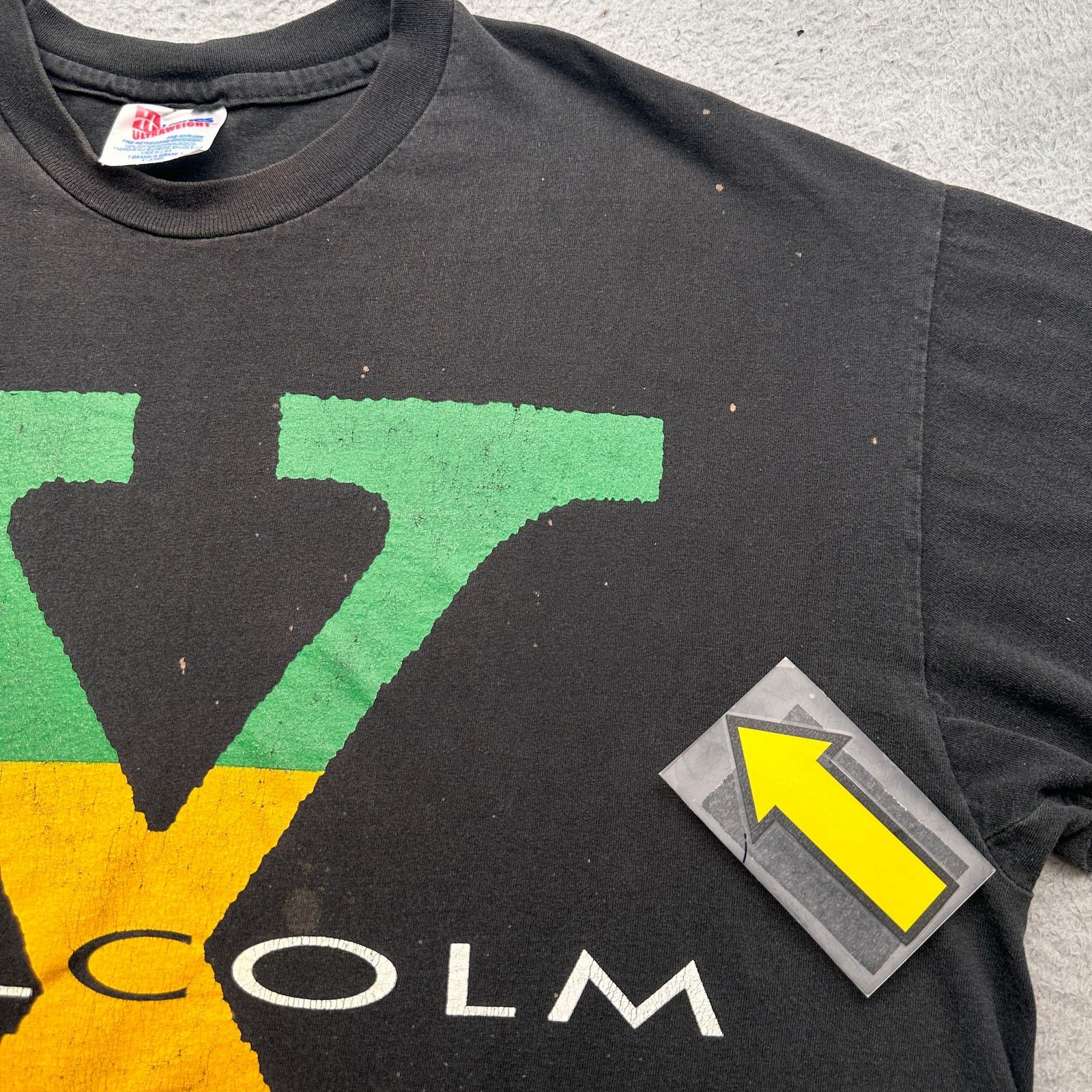 Hanes Vintage 1992 Malcolm X Spike Lee Movie Film T-Shire Mens XL Size US XL / EU 56 / 4 - 6 Thumbnail