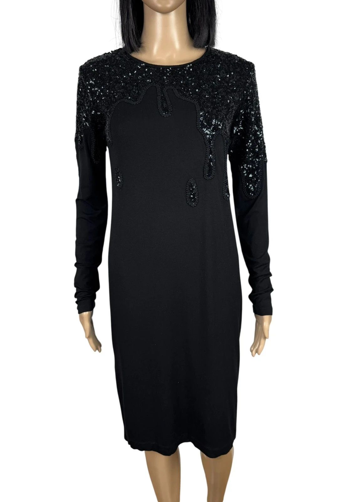 Love Moschino Love Moschino Sequined Dress Viscose size GB8 I40 Size S / US 4 / IT 40 - 3 Thumbnail