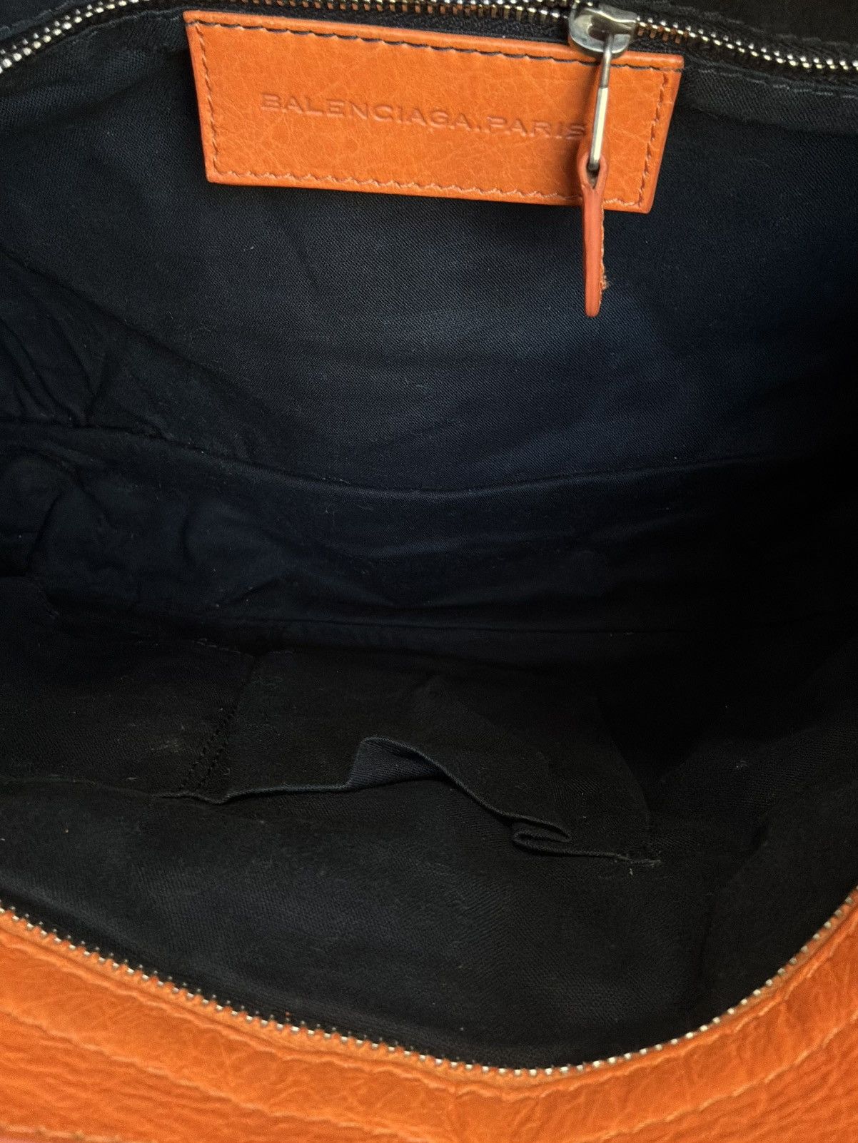Balenciaga - Motorcyle Town - Orange Lambskin Crossbody Bag