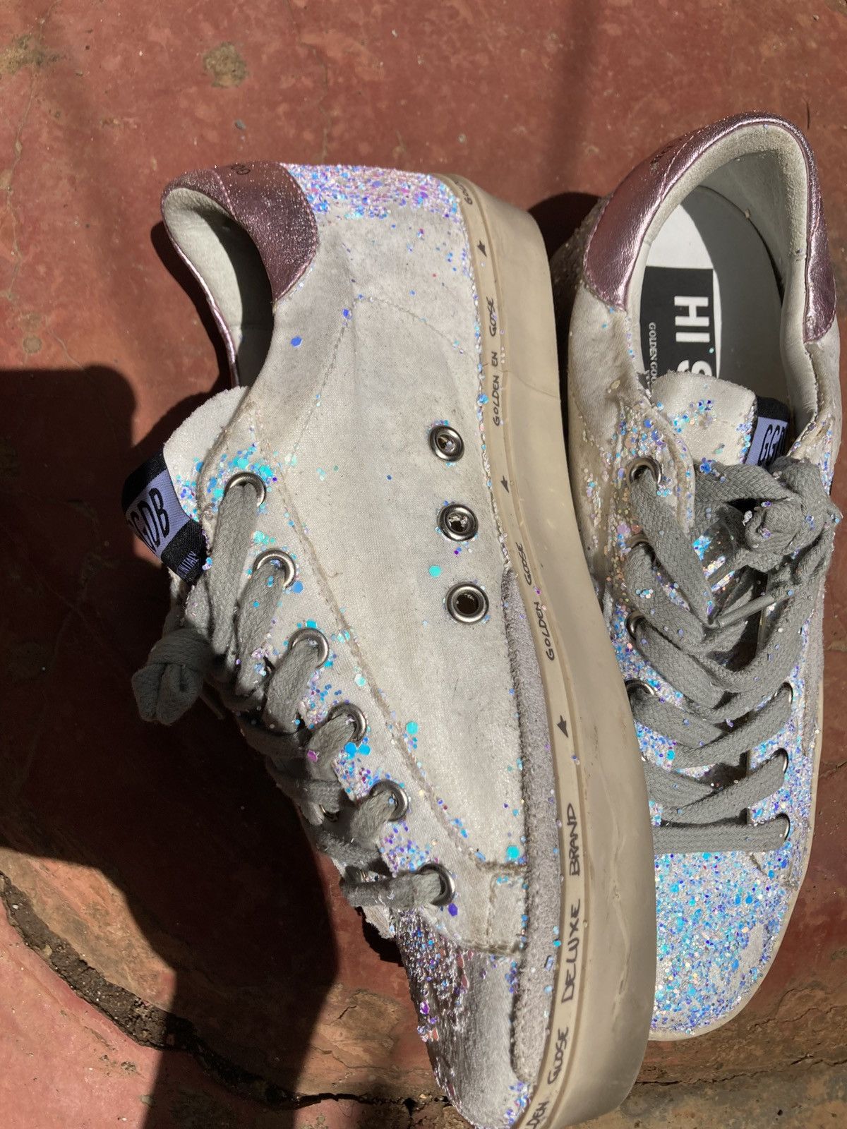 Golden Goose Golden Goose Hi Star Sneakers Size US 7 / IT 37 - 4 Thumbnail