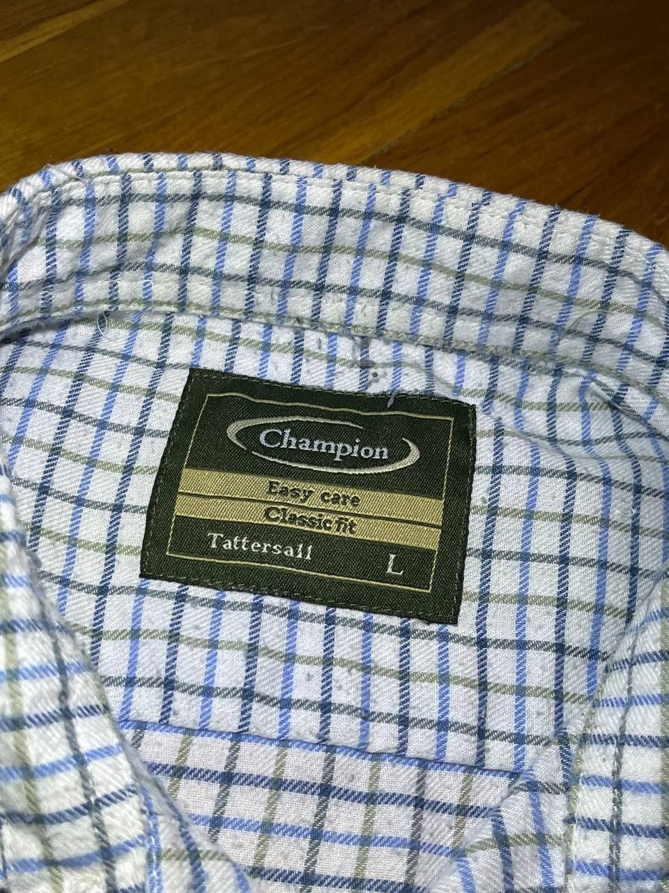 Champion Vintage checked Champion basic long sleeve shirt Size US L / EU 52-54 / 3 - 3 Thumbnail