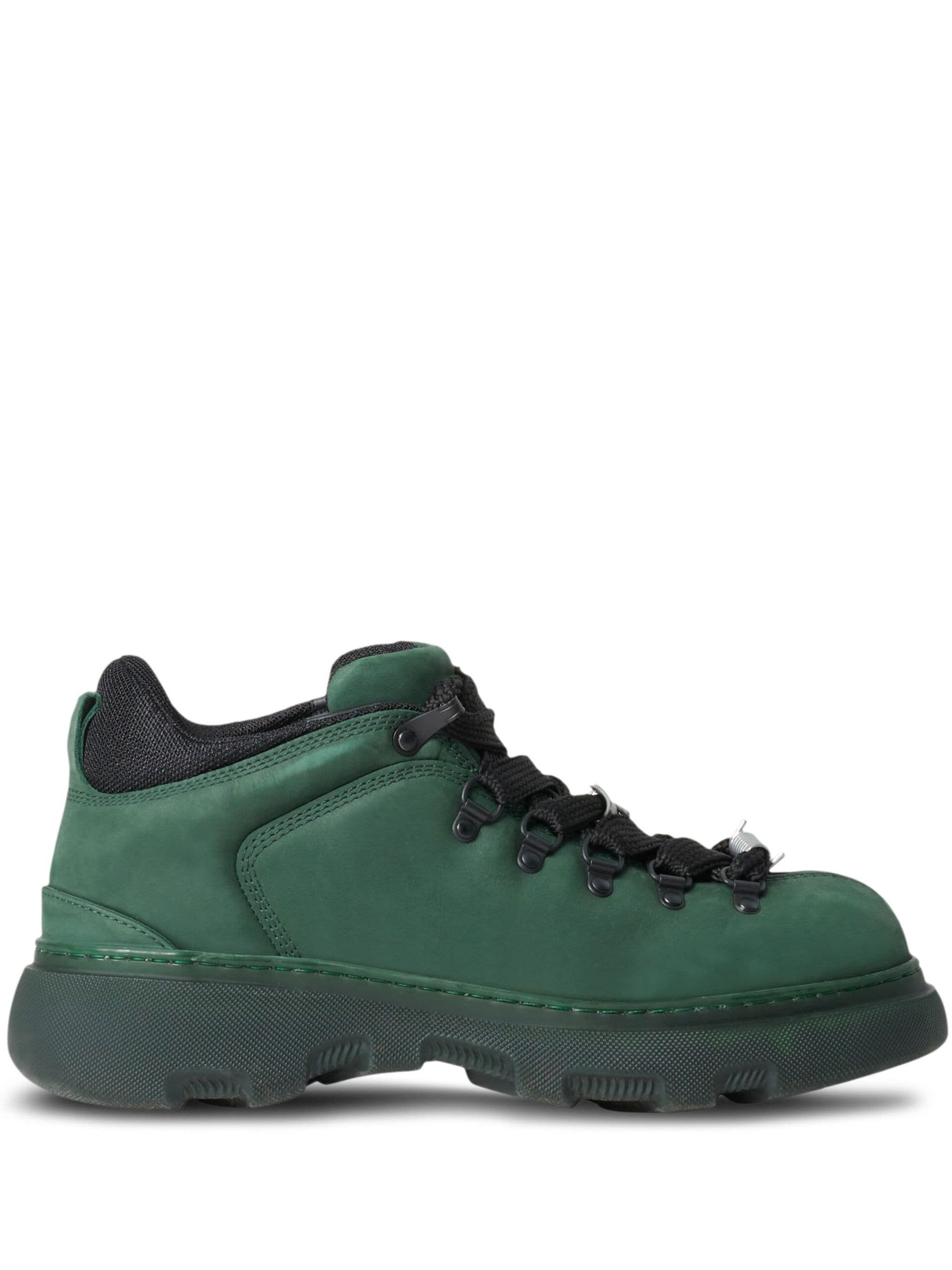 Burberry o1w1db10824 Nubuck Trekking Boots in Dark Green Size US 5.5 / EU 38 - 1 Thumbnail