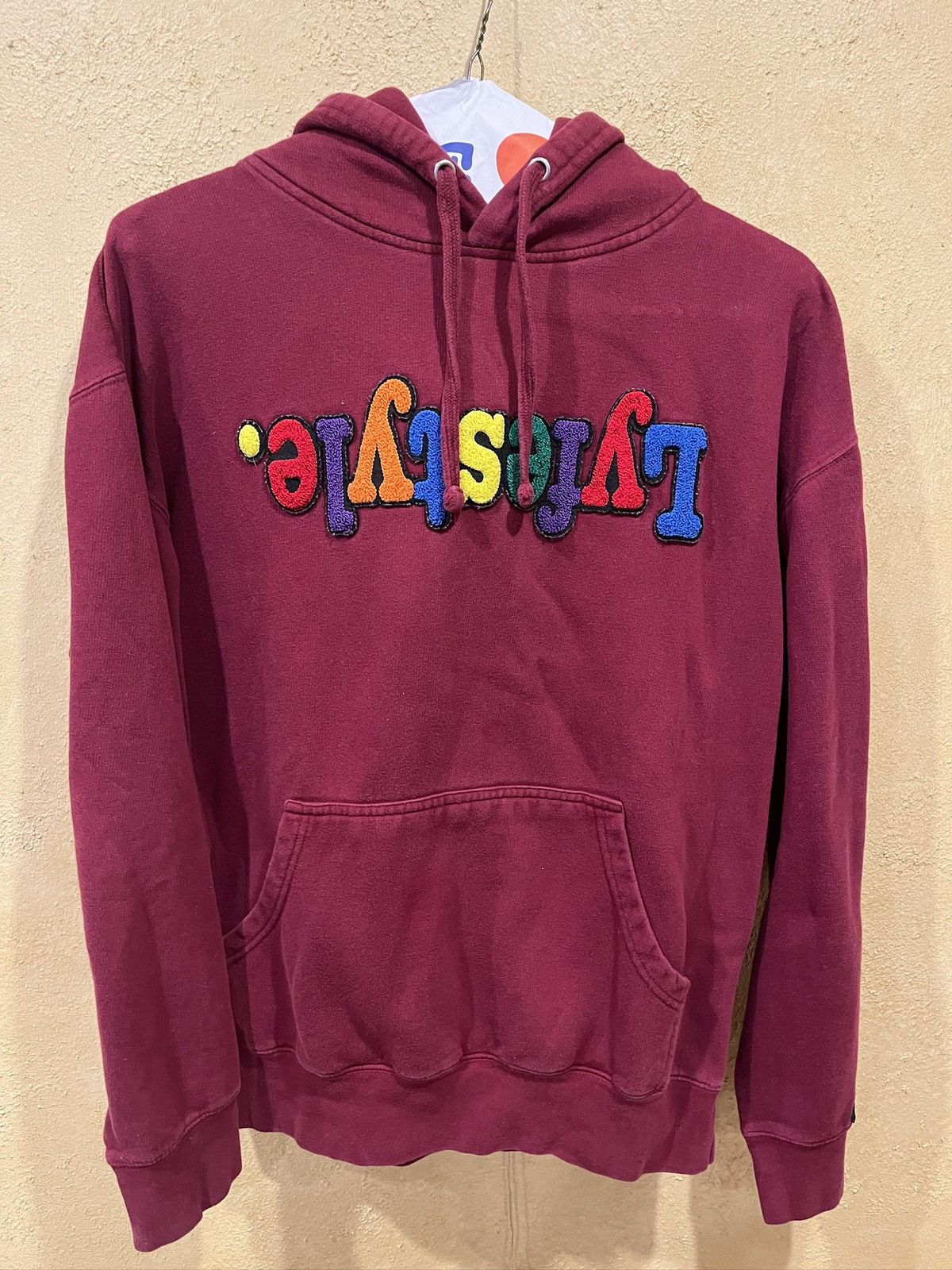 Other LYFESTYLE burgundy hoodie Size US L / EU 52-54 / 3 - 4 Thumbnail