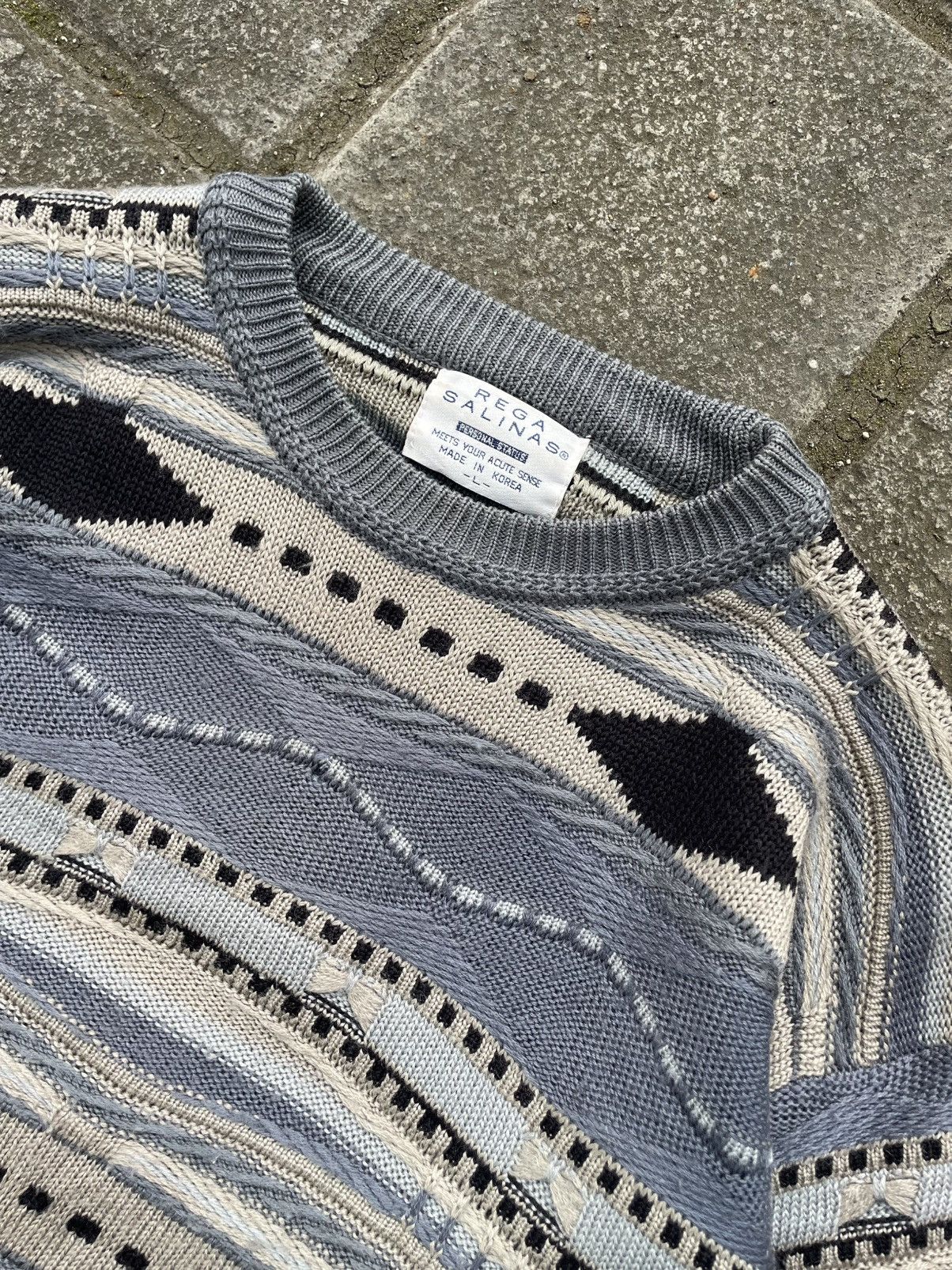 Vintage Vintage Knitwear waffle Size US XL / EU 56 / 4 - 2 Thumbnail
