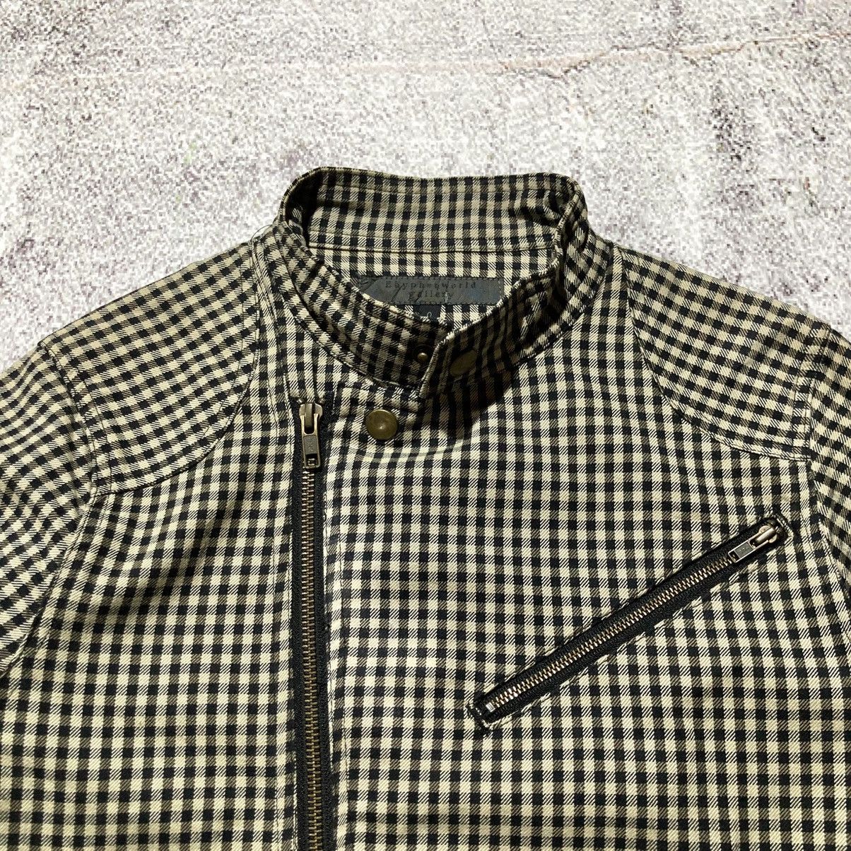 Japanese Brand 2000s Ehypenworld Gallery Asymastrical Bikers Jacket Plaid Size US XS / EU 42 / 0 - 9 Thumbnail