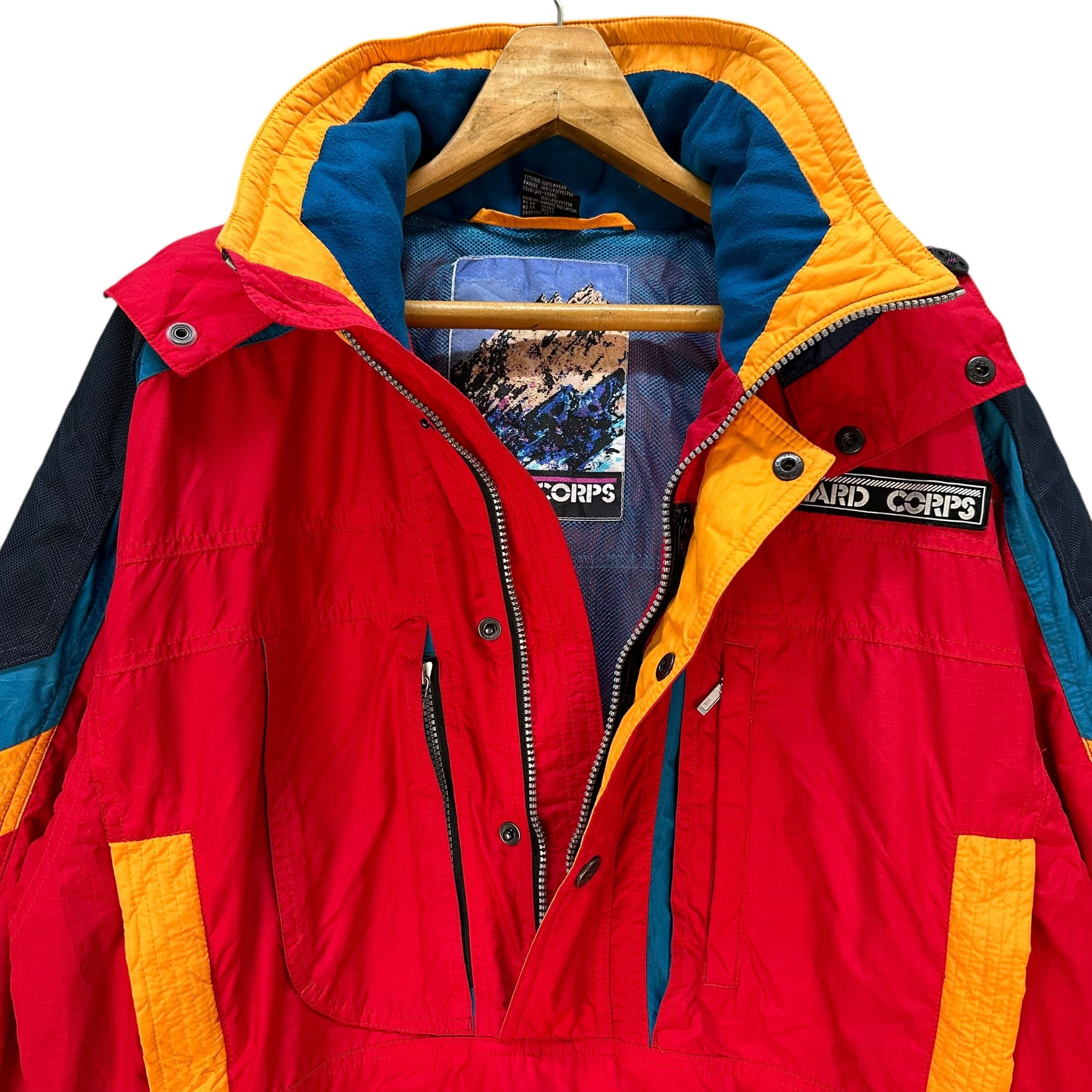 Vintage HARDY CORPS SOLO Snow Mountain Hiking Hooded Jacket A80-1917 Size US L / EU 52-54 / 3 - 6 Thumbnail