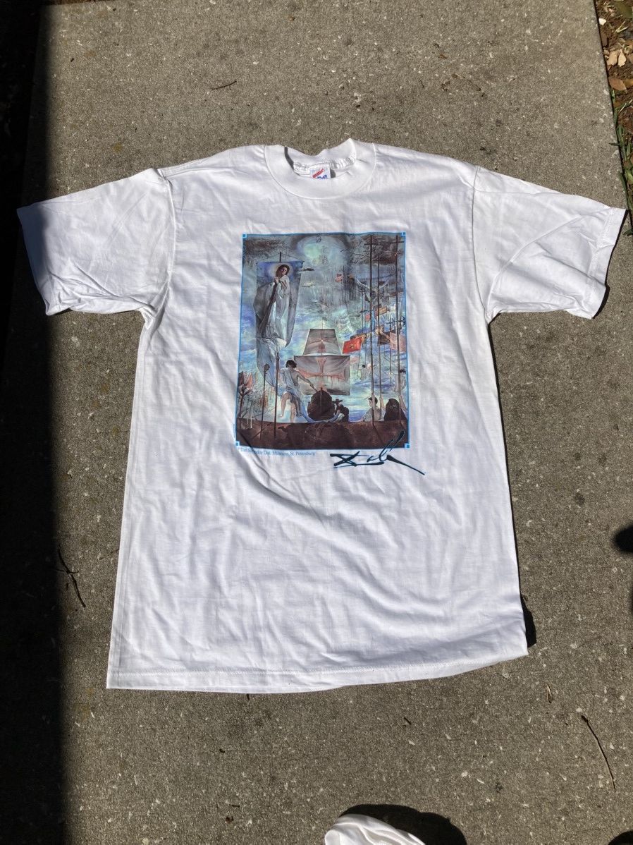 Vintage VTG 90s Salvador Dali Art T-Shirt Deadstock / brand new Size US L / EU 52-54 / 3 - 3 Thumbnail
